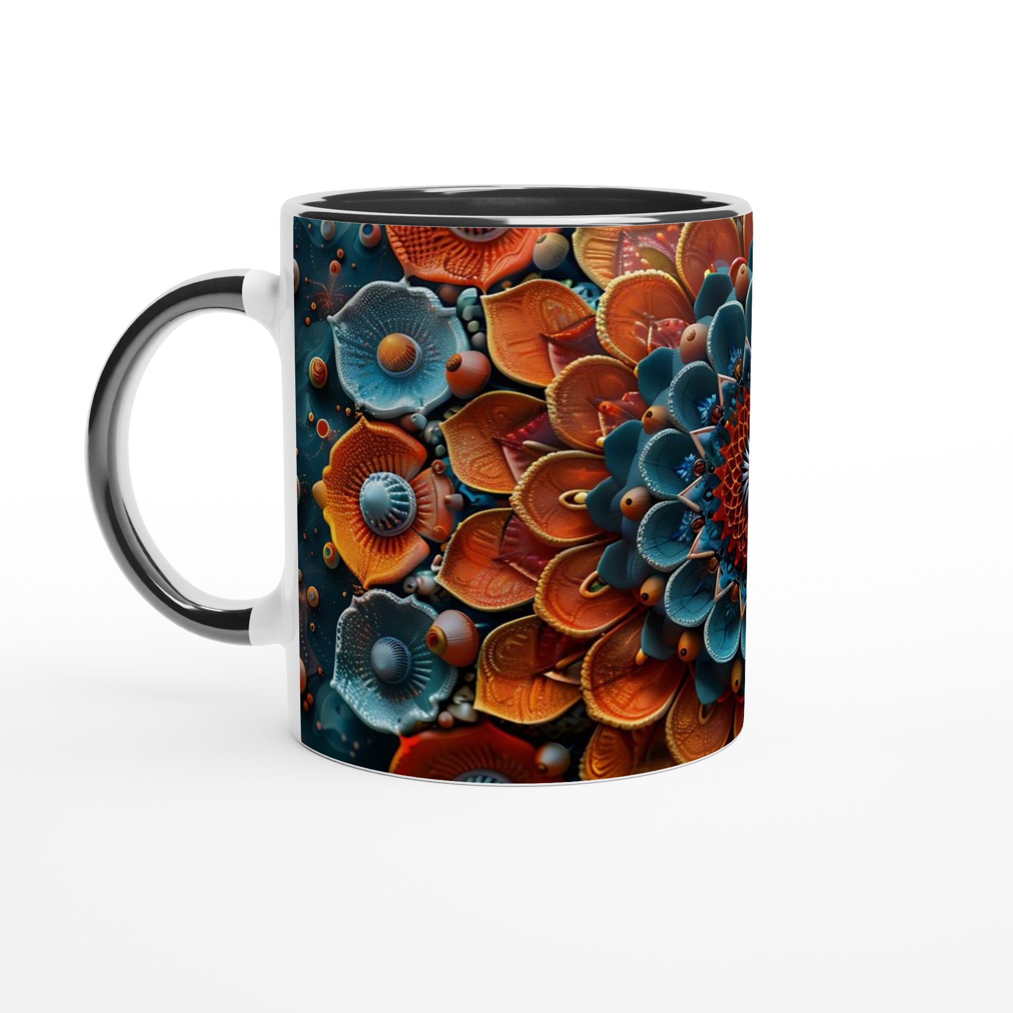 Mångfärgad Mandala Keramikmugg - 11oz Premium Kaffekopp i ditt val av sju livfulla färger 4 9945f838-e778-4144-98f0-1c9793500af7