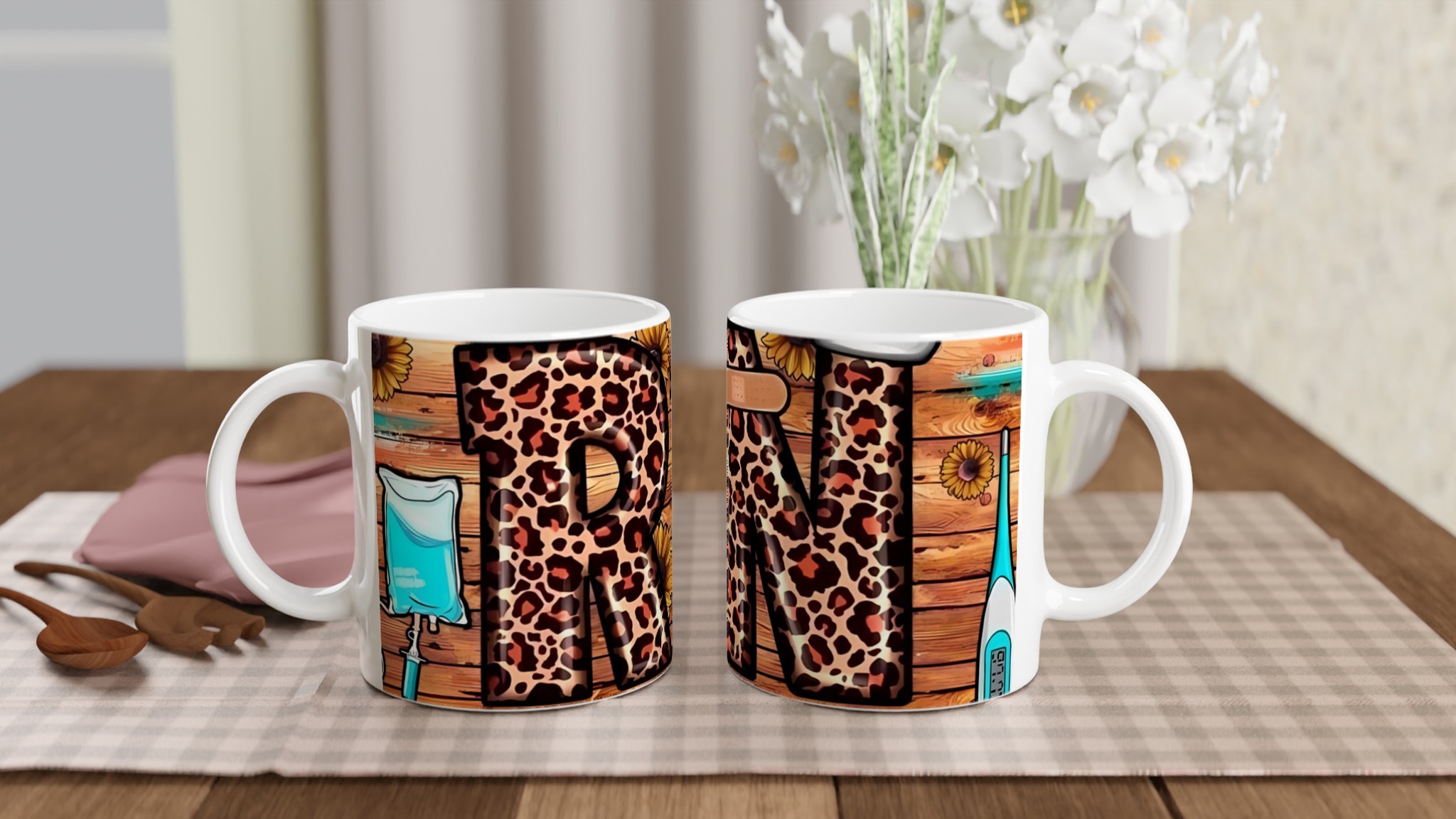 Stilren Vit 11oz Keramisk Mugg med Djärv Leopardprint – Välj Din Färg, Perfekt för Varje Kaffestund 10 99815b09-bc76-4b72-a9ab-8a7cdf2ffce3