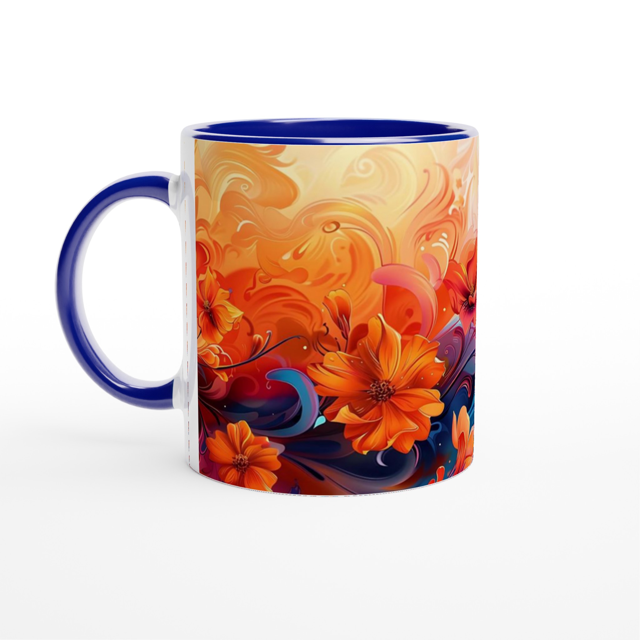 Abstrakt Blommig Konst Mugg – Livfulla Nyanser & Konstnärlig Elegans, Välj Bland Flera Färger 2 99880c7a-0c63-49ae-8298-76872778af31