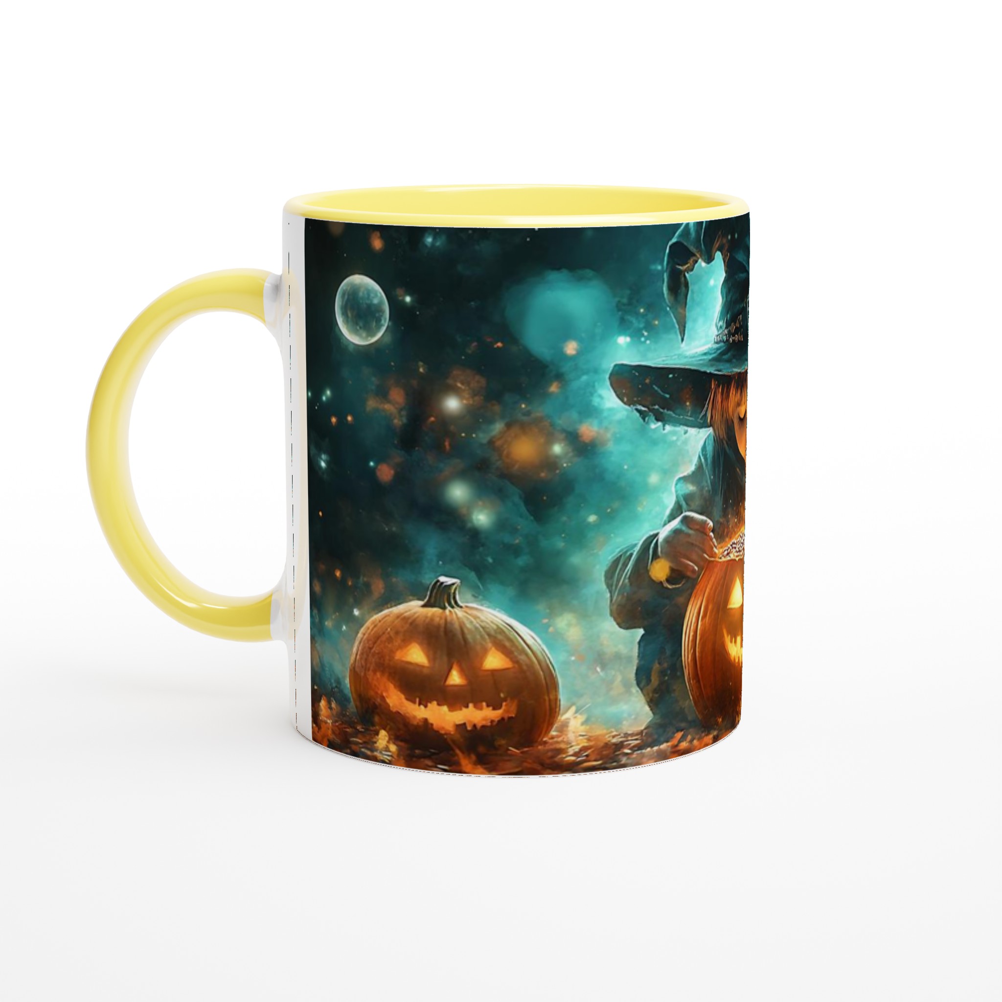 Förtrollad Halloween Mugg - Magisk Häxa med Pumpa, Välj bland 7 Mystiska Keramiska Färger! 3 99c57ad2-78bf-4eb7-867c-76ce17478a9c