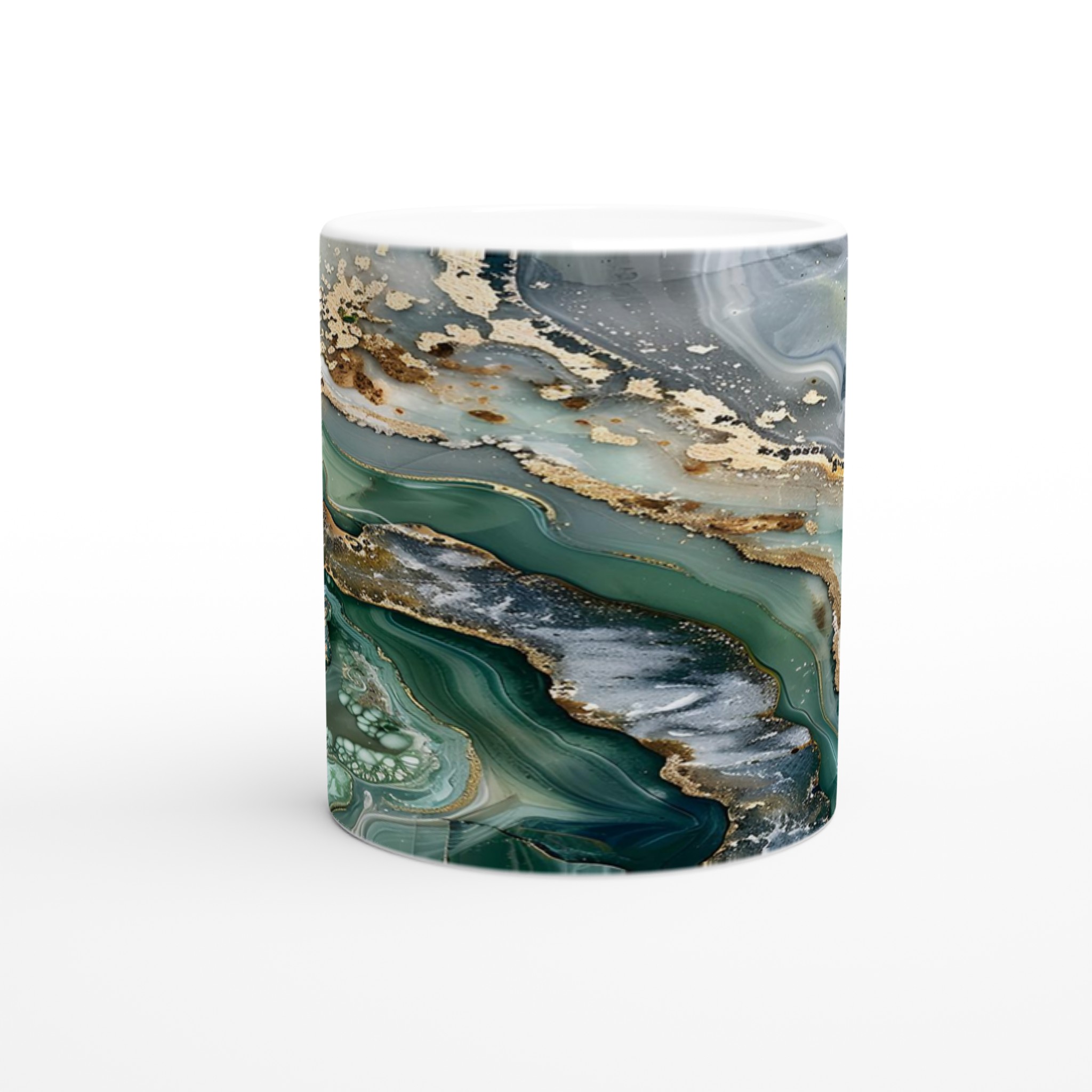 Abstrakt Smyckad Keramikmugg 11oz – Marmor- och Guldskimrande Design i Olika Färger 8 9a1ddcaa-1ab5-4822-9084-3b05943dbfc6