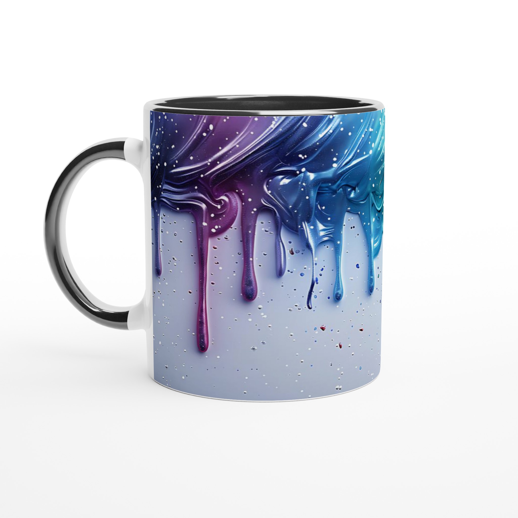 Färgsprakande 11oz Keramisk Mugg – Konstnärligt Regnbågsdesign i Sju Levande Färger 4 9a4390cb-ce76-4abb-a457-61ba2958f9eb