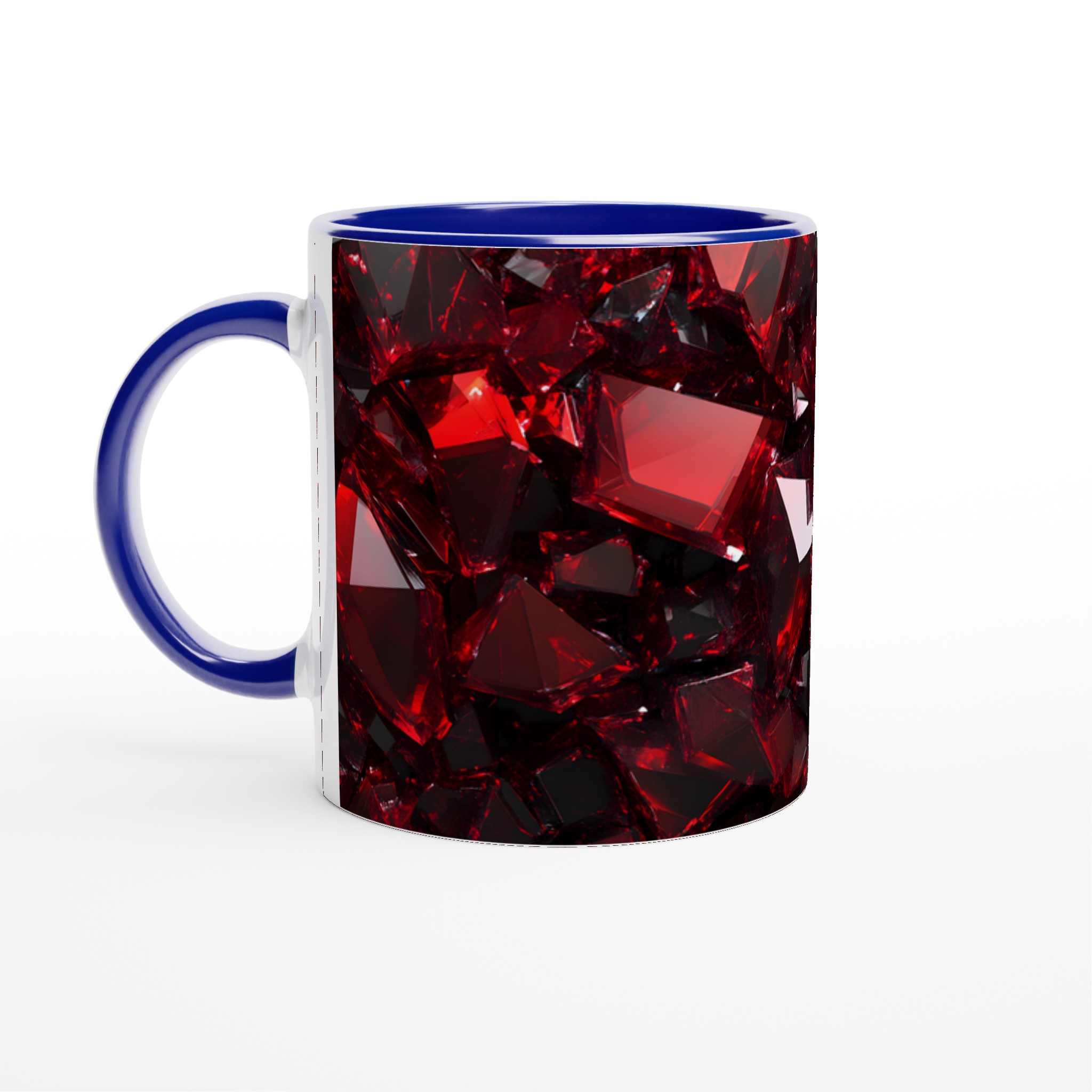 Rubinröd 11oz Keramisk Mugg – Geometrisk Kristall Design i Din Favoritfärg! 2 9a4d2690-6cfa-4ad6-820f-244e550d0538