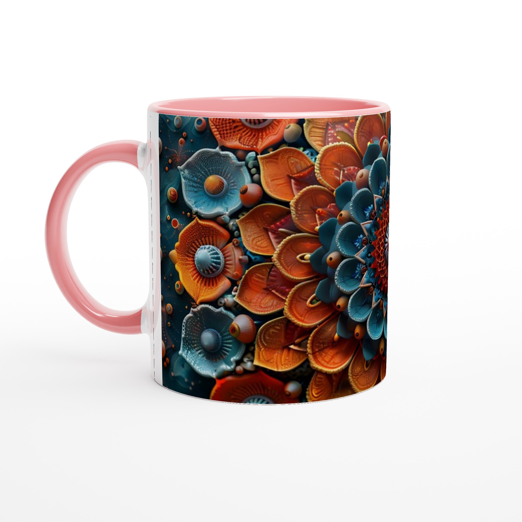 Mångfärgad Mandala Keramikmugg - 11oz Premium Kaffekopp i ditt val av sju livfulla färger 6 9a661d08-a06a-42e7-ae64-ed4941cc7c61
