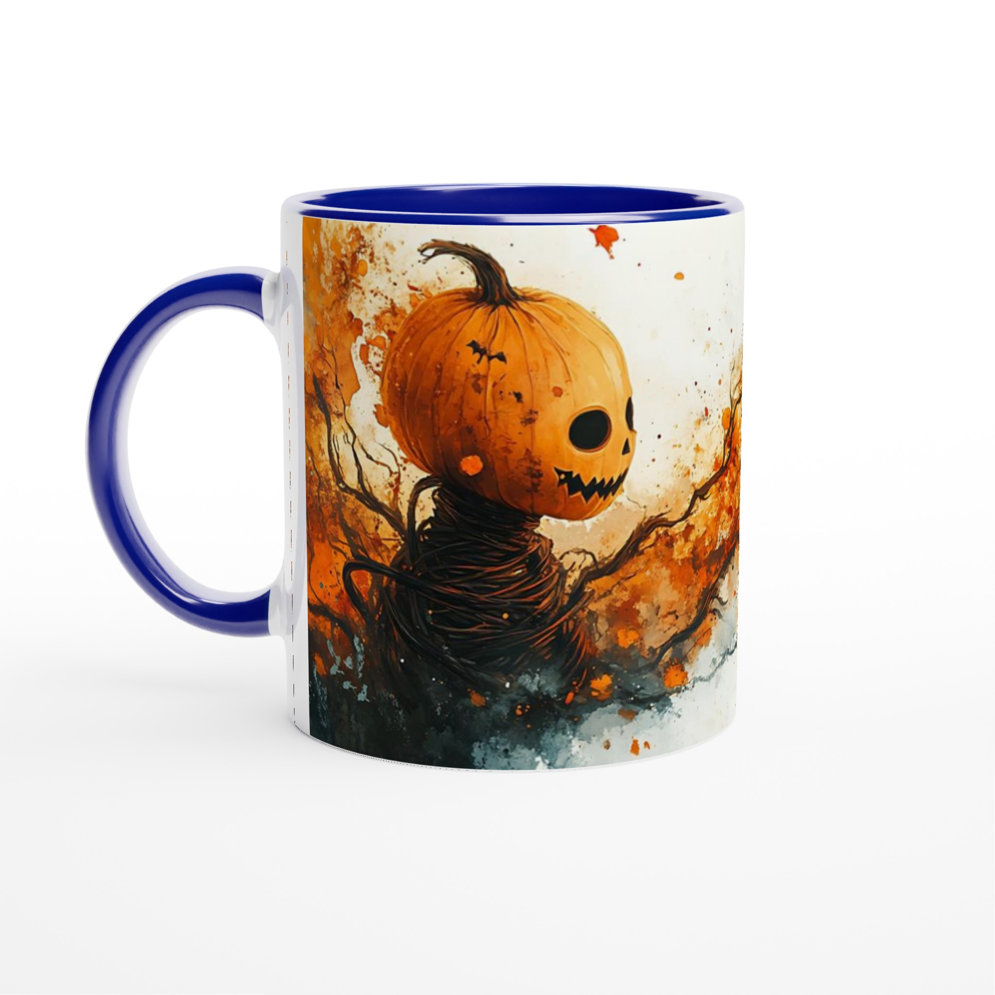 Mystisk Pumpa Konst Mugg - Livfull Halloween Akvarell Keramisk Kaffemugg i Olika Färger 2 9a720774-1242-4366-9e11-168be6a3bfae