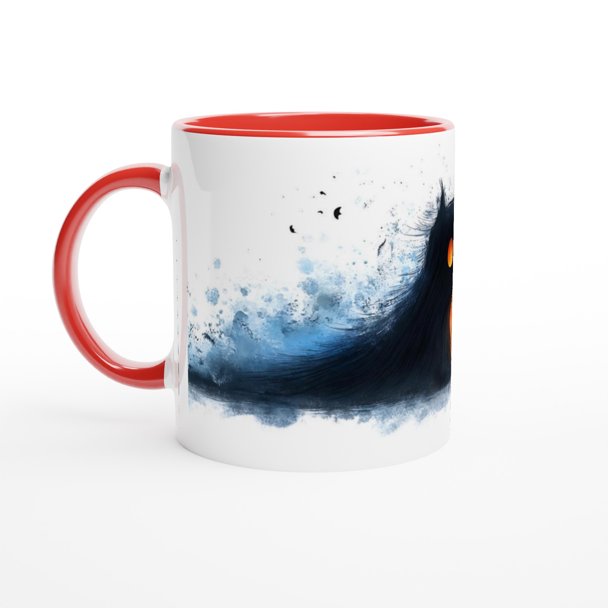 Mystisk Varelse Keramikmugg - Eld & Is Design med Lysande Ögon, 11oz Kaffe- & Temugg i Valfri Färg 5 9a74b590-d1b4-4820-988b-d5ce66e92823