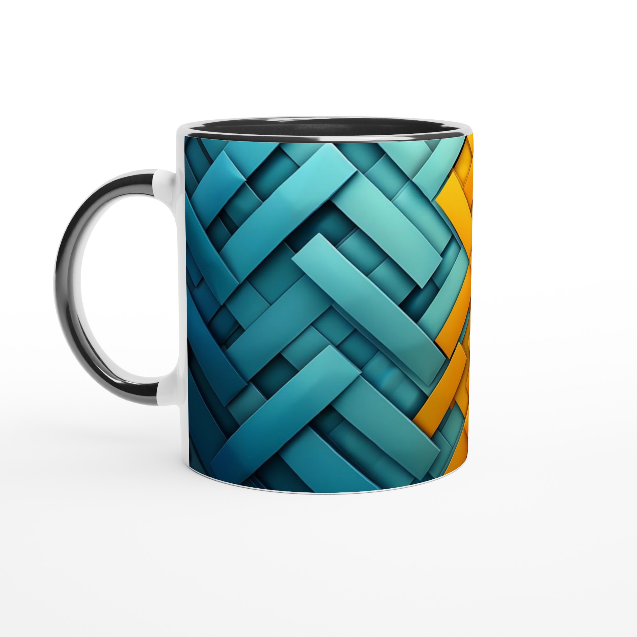 Abstrakt Mosaik Keramikmugg - 11oz Hållbar Design för Färgglada Stunder 4 9a783096-921d-4f8d-a7bb-970aa2331d50