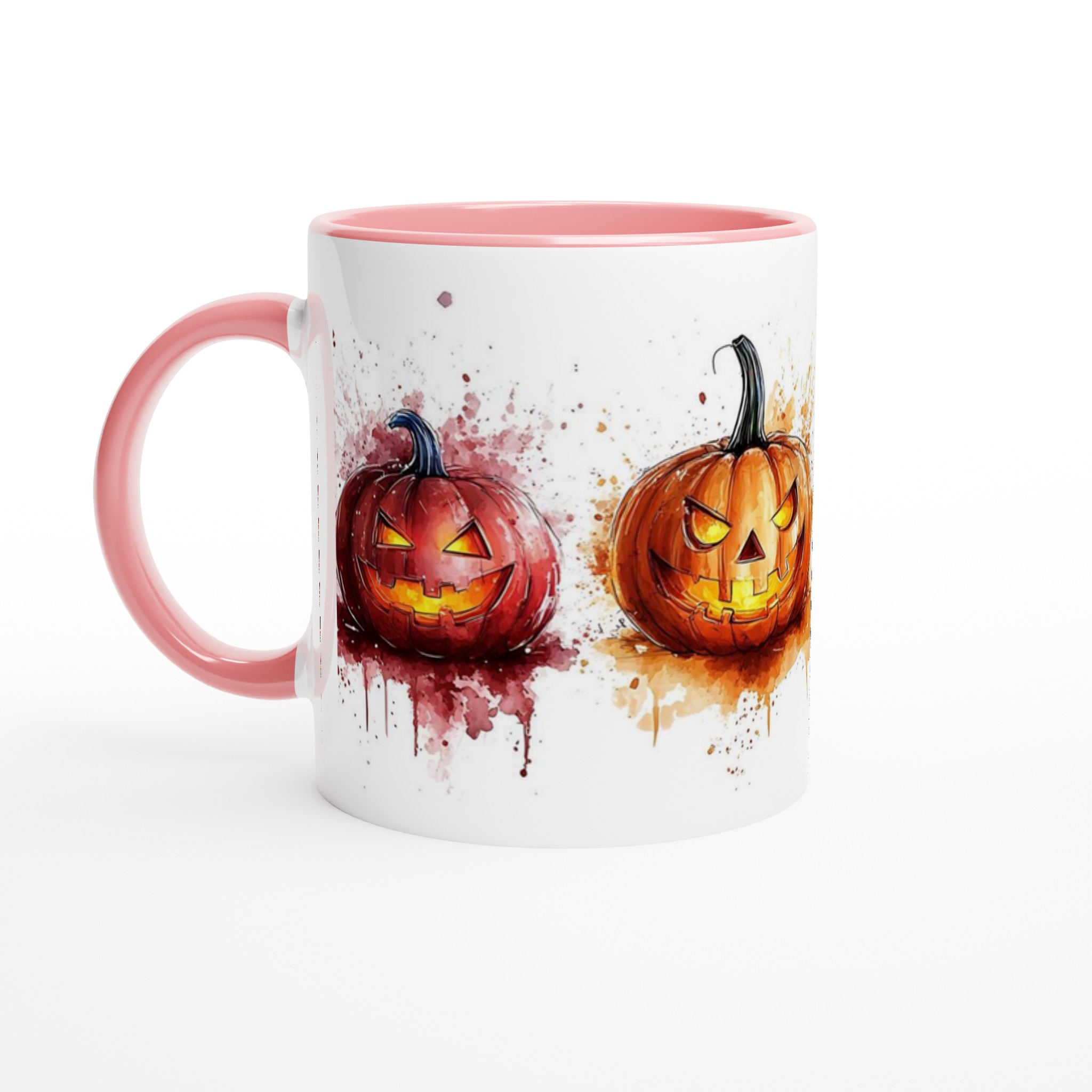 Spooky Pumpkins Akvarell 11oz Keramisk Mugg – Halloween Design i Flera Färger 6 9a82184c-cc16-4a1c-90cd-323639d2b1d8