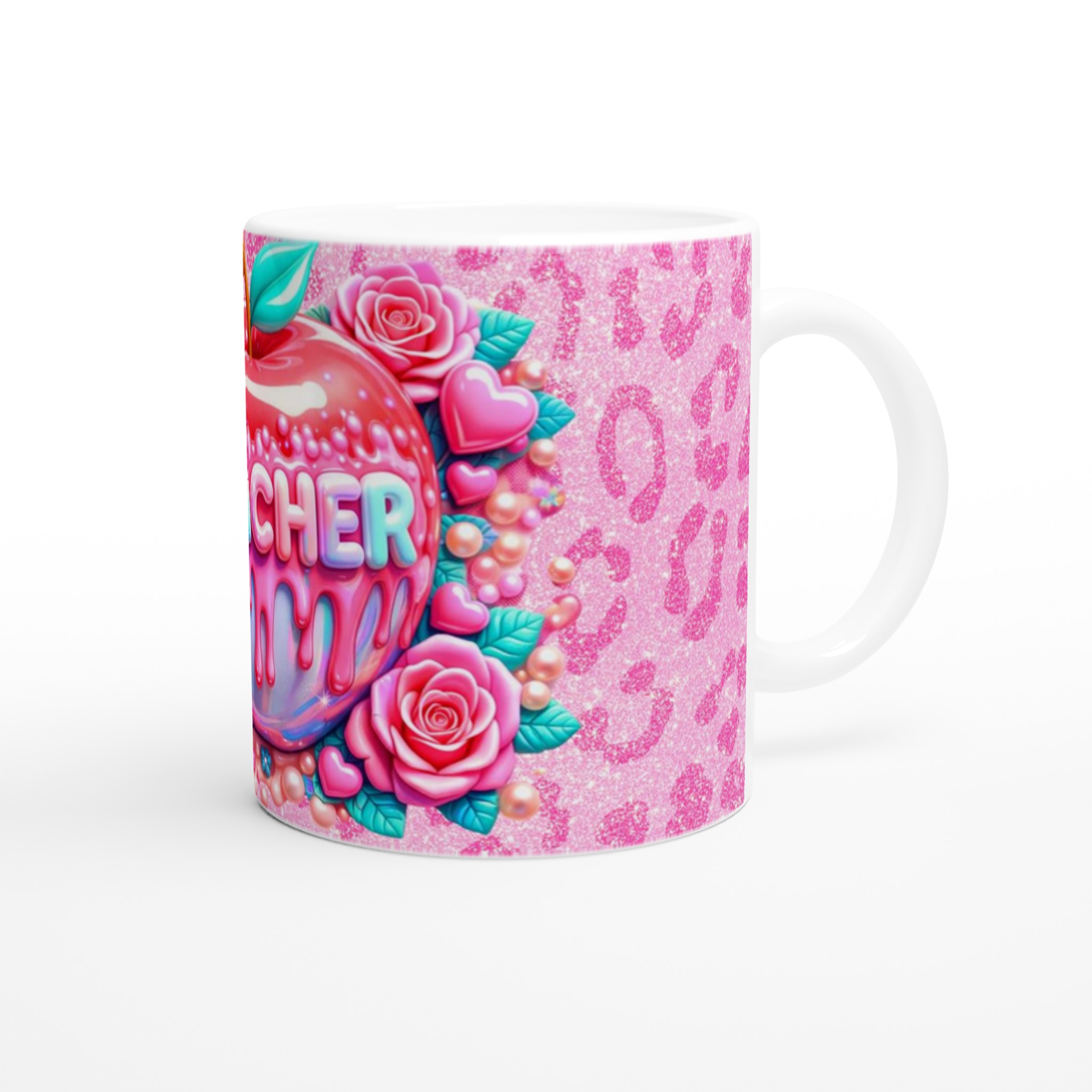 Glossy Pink Teacher Apple Ceramic Mug – Celebrate Educators in Vibrant Style 9 9a86b995-675b-4921-84ea-6a0192ee01d2