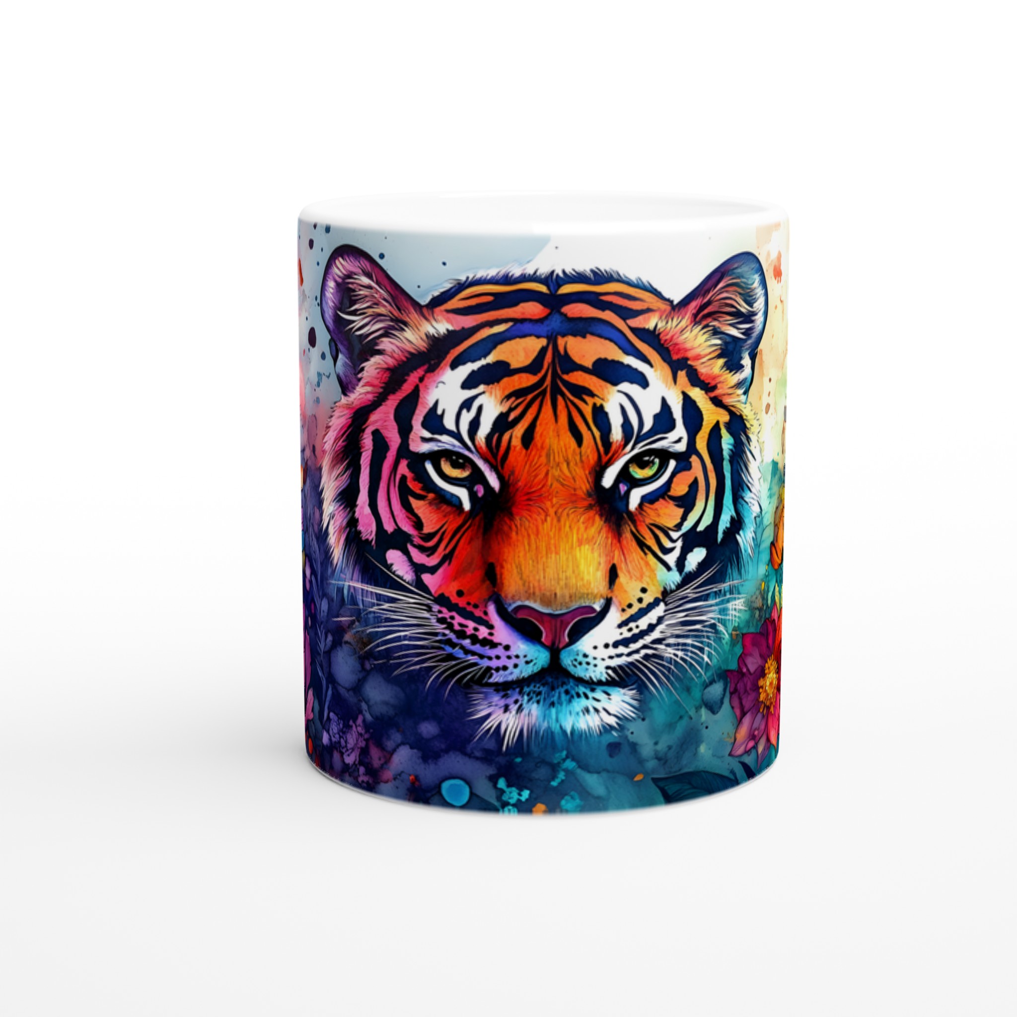 Abstrakt Akvarell Tiger Mugg – Vibrerande Konst på 11oz Keramik, Välj Din Favoritfärg! 8 9a958ec1-9274-47d6-b166-9c7ffbbe3019