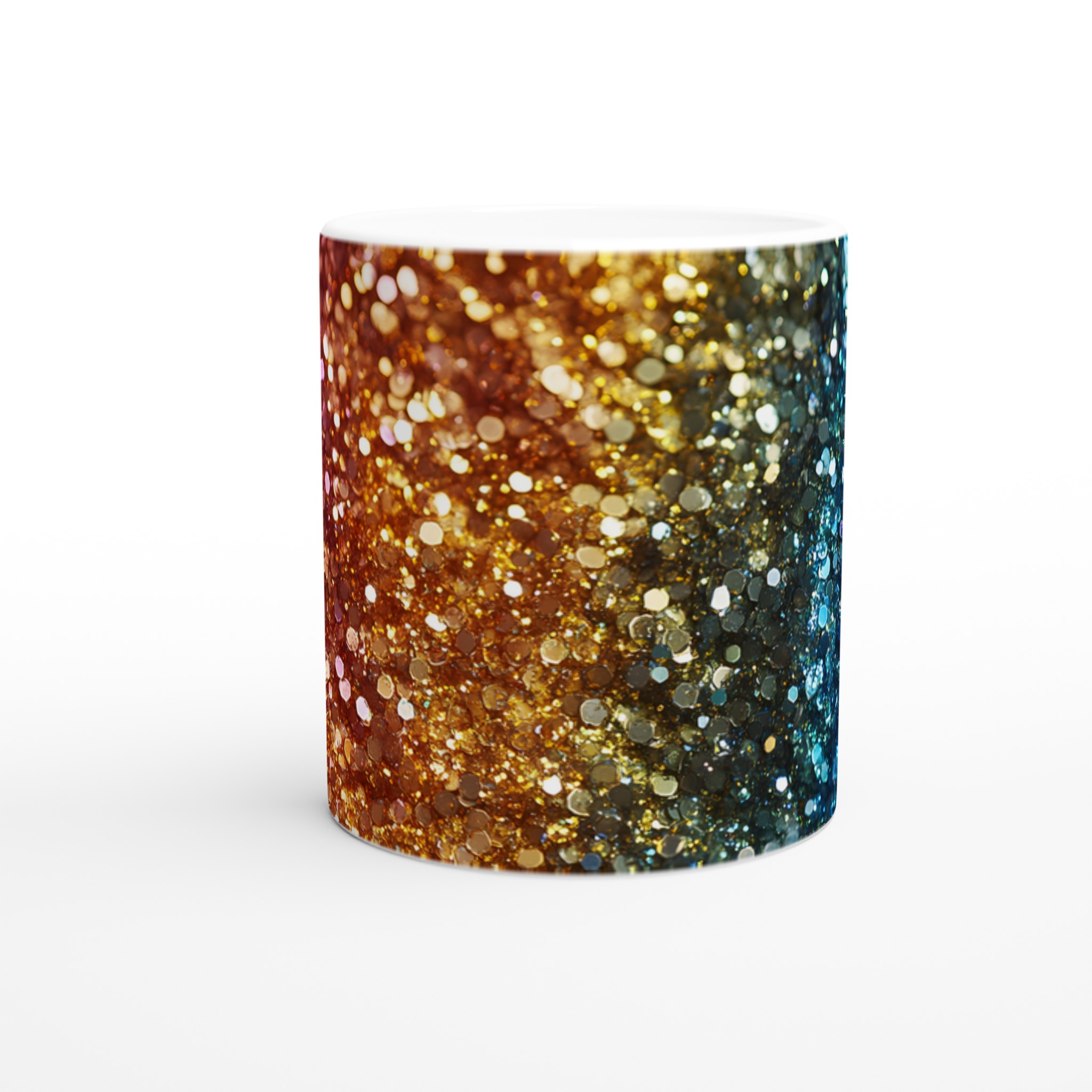 Glittrig Gradient Mugg i Premium Keramik – 11 oz färgexplosion för din dryck 8 9a9813d2-07e0-456a-b704-54d25538c2b0