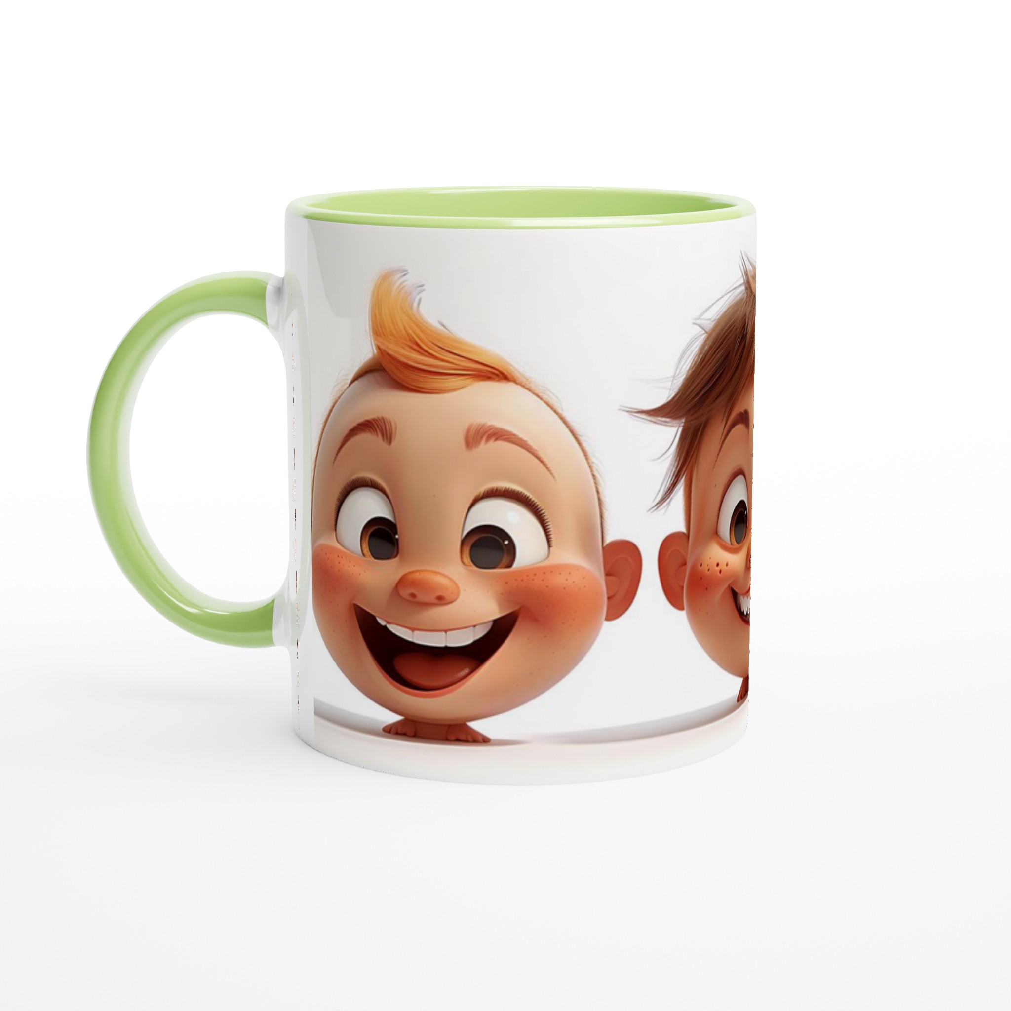 Glad Cartoon Ansikten Keramikmugg - Personlig 11oz Kaffekopp för Barn & Vuxna i Valfri Färg! 7 9aac5a93-77a3-4f9d-a9f3-0c9ba32550b8