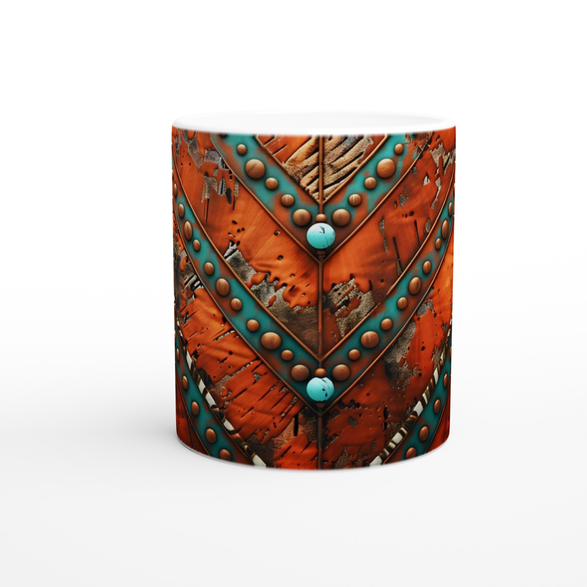 Premium 11oz Keramisk Mugg med Rustik, Konstnärlig Design i Sju Färgstarka Nyanser 8 9aad10b6-7555-4ee6-987f-1a611b4c7987