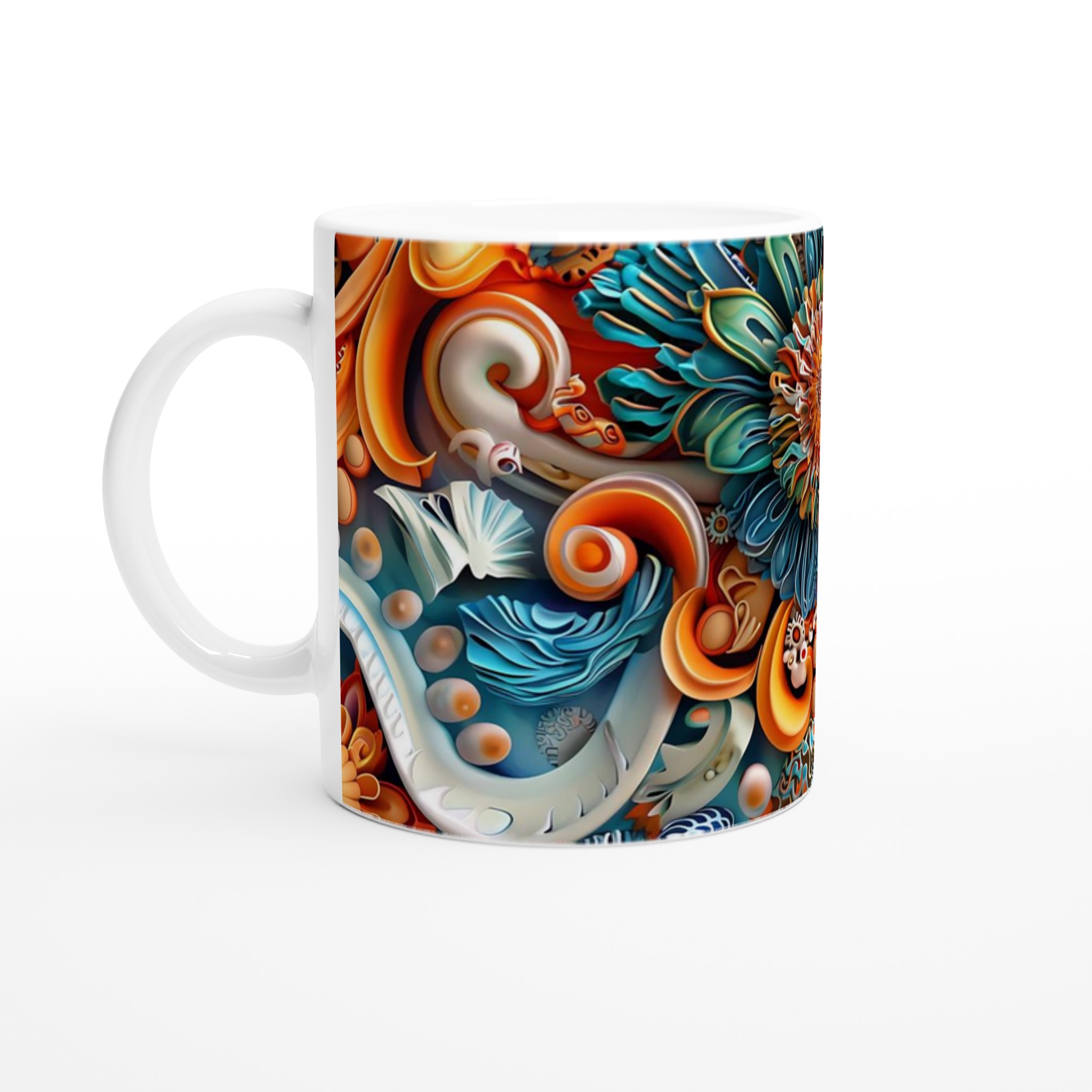 Abstrakt Mandala 11oz Keramikmugg – Livliga Färger för Din Kaffestund 1 9ae47cea-04e4-40a0-968d-42d4d6976691