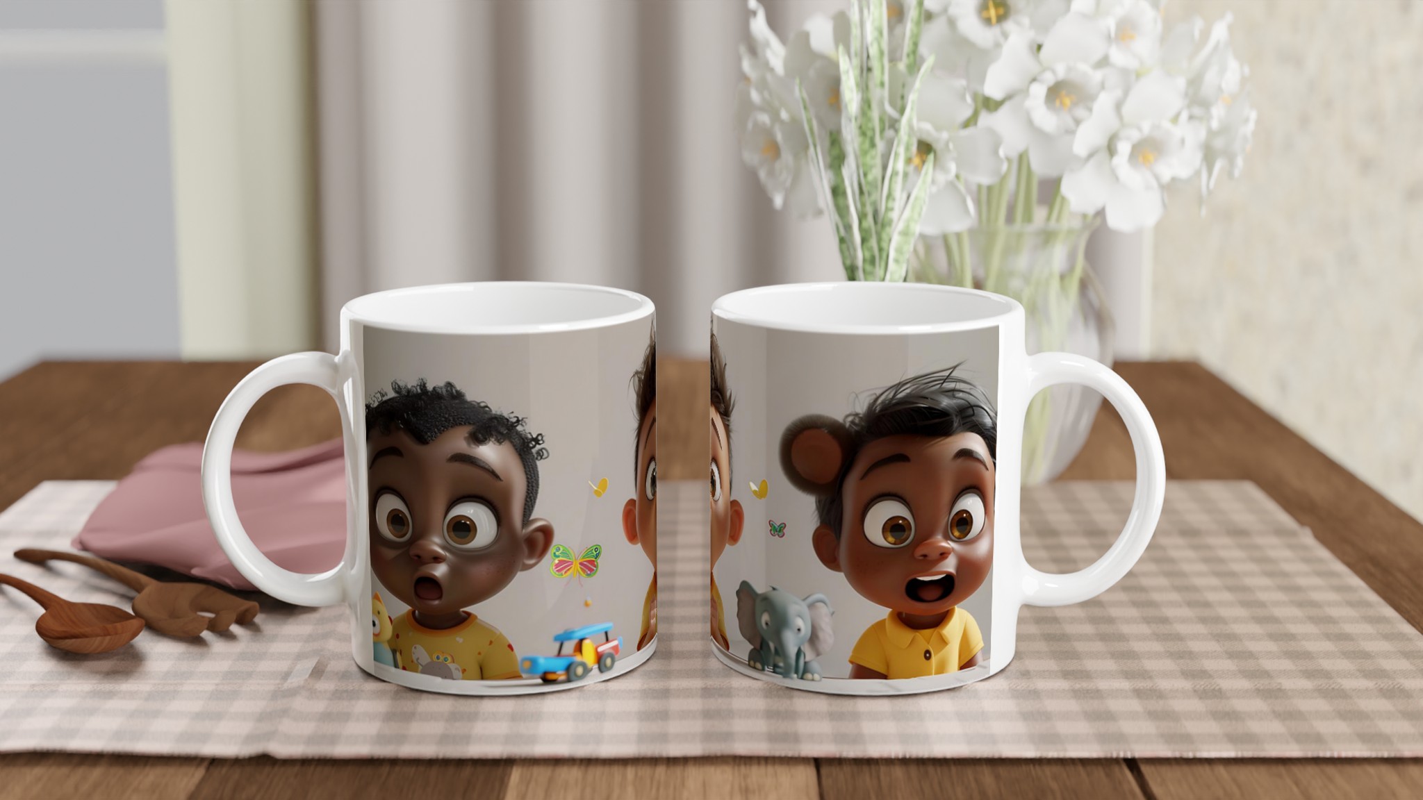 Förvånade Barn! Kaffe-/Temugg - 11oz Keramisk Mugg i Valfri Färg för En Lekfull Start på Dagen 10 9b00839c-bcb6-4c49-9faf-a8c15d9fb3aa