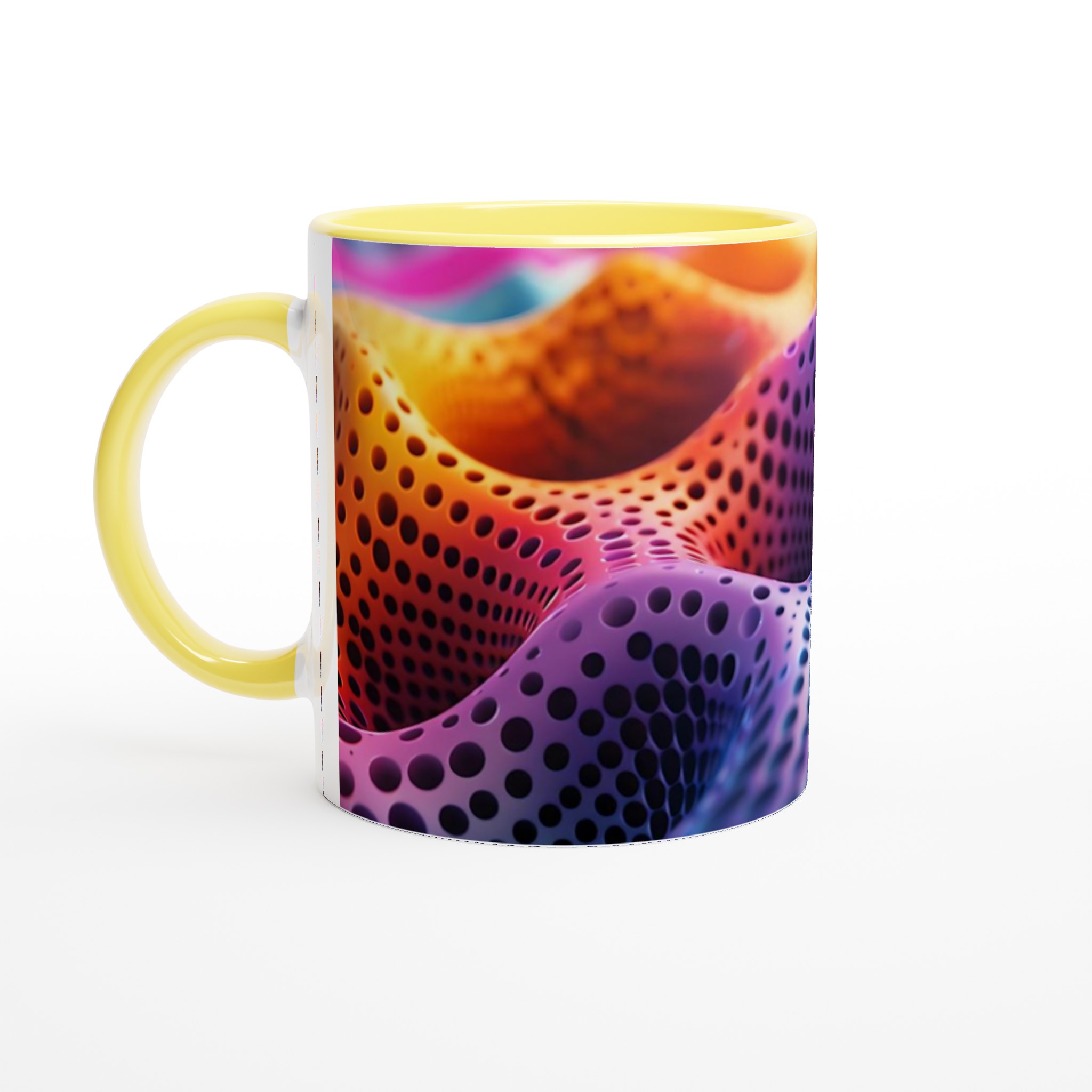 Abstrakt Perforerad Mugg - Vibrerande Design i Premium Keramik 3 9b019010-e7c5-4f84-8de7-a23241731f13