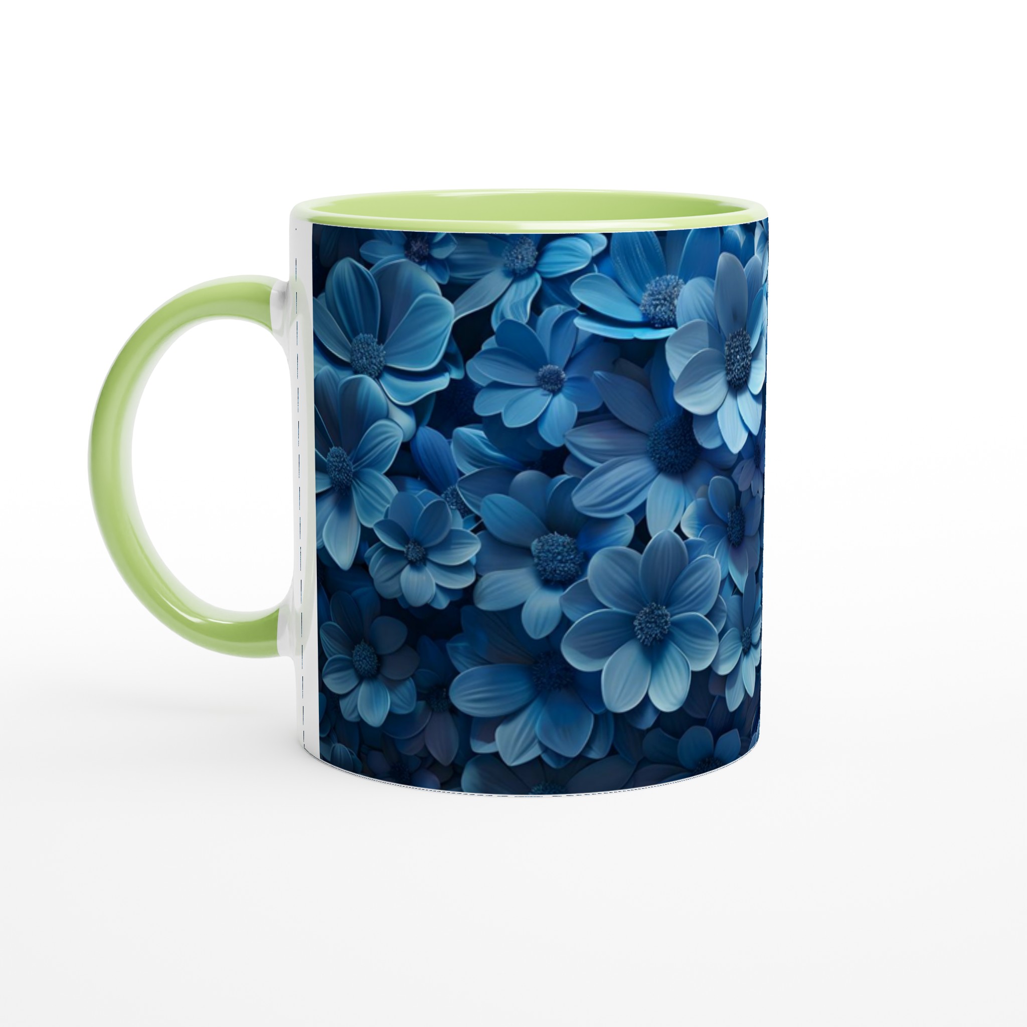 Blå Blomsterdröm 11oz Keramisk Mugg – Personlig Design i Livfulla Färger 7 9b11f8b7-44ce-452c-9851-fefe4b26b3c9