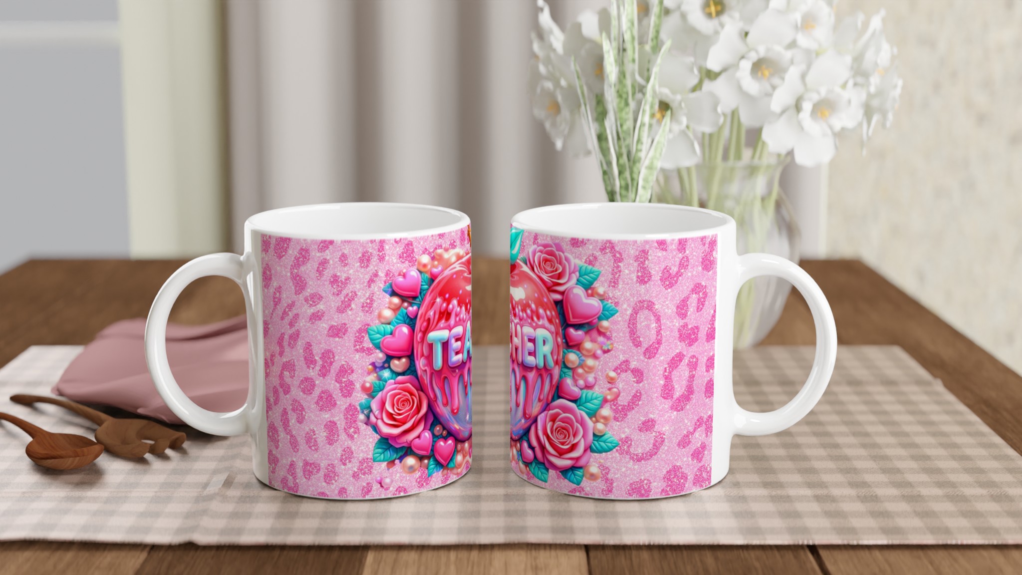Glossy Pink Teacher Apple Ceramic Mug – Celebrate Educators in Vibrant Style 10 9b15b0be-d5e8-45ea-b3a6-6e97669ffd3e