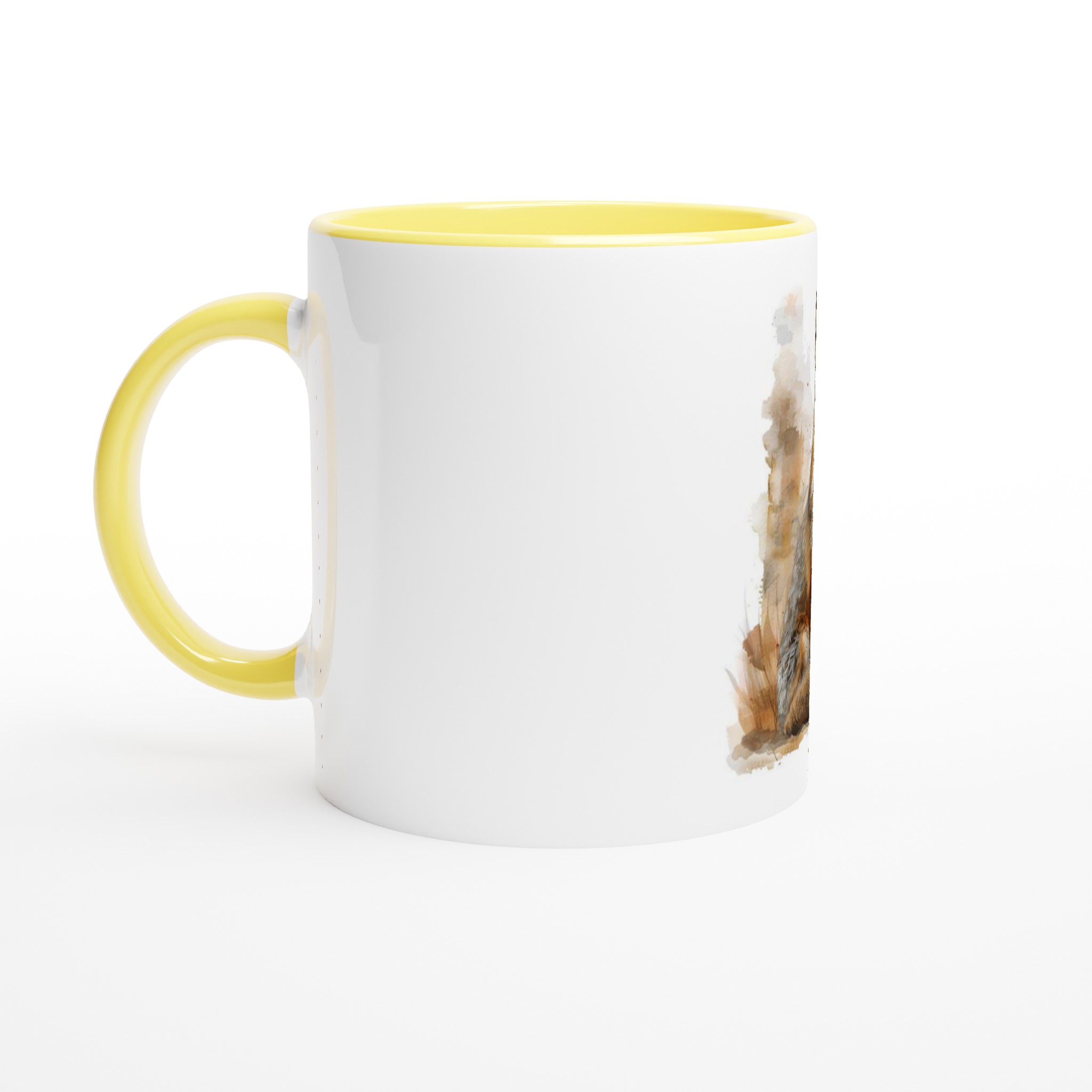 Vacker Akvarellräv 11oz Keramikmugg – Färgglad insida för naturälskaren i dig 7 9b1864ed-c3f9-4f08-b2e8-2f3456d15a14