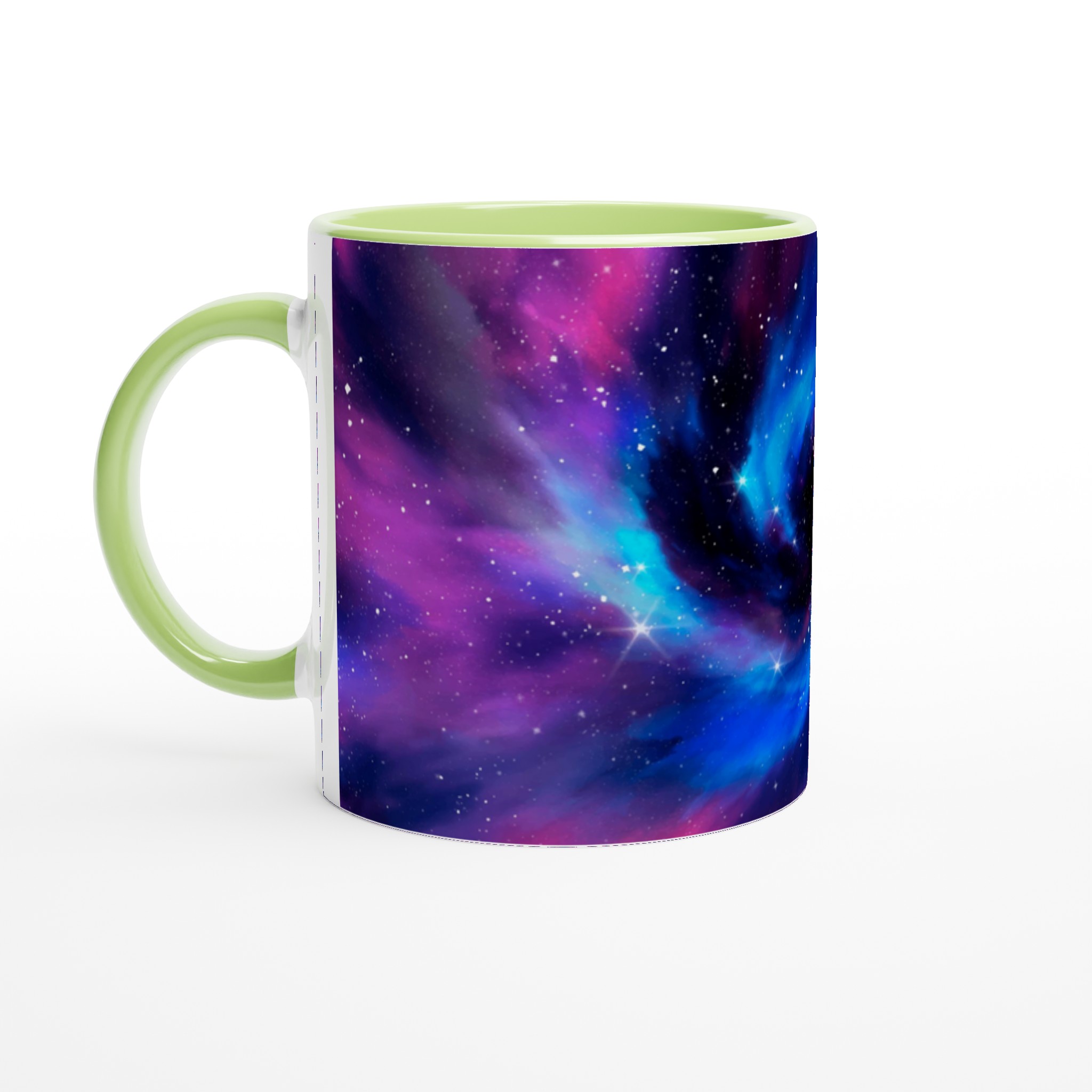 Vit 11oz keramisk mugg med galaxtema – välj din favoritfärg och förvandla din kaffestund 7 9b68744c-50bc-4d31-89a7-0e03b19ac089