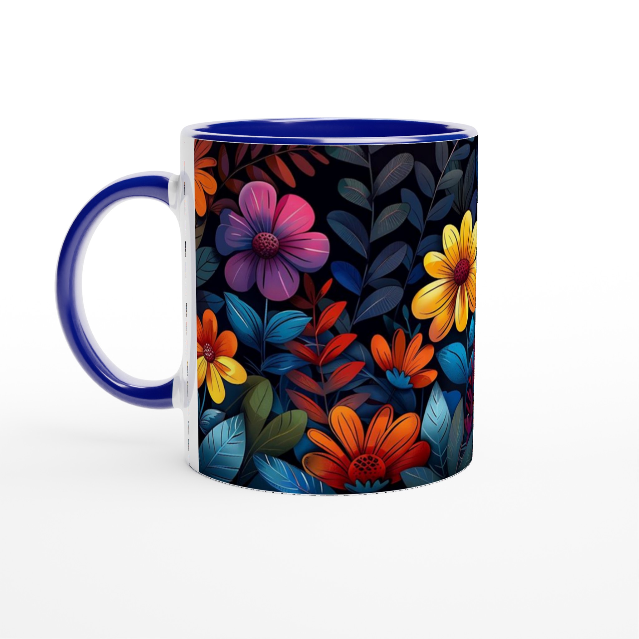 Mugg med Blomsterträdgård: Färgglad Keramikmugg i 7 Nyanser för Kaffe- och Teälskare 2 9b7adc32-f447-4c1d-997f-10b9a196b035