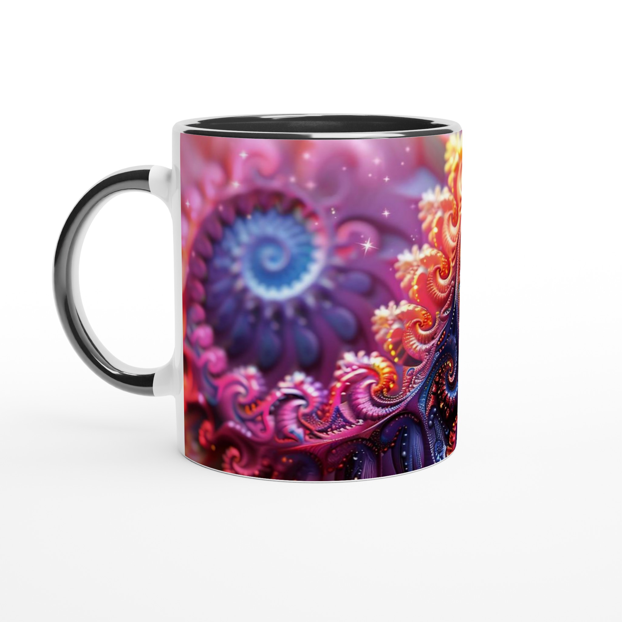 Abstrakt Spiral Keramikmugg - 11oz Färgexplosion för Din Kaffe- eller Testund 4 9bab066d-3b2f-42b3-8a48-407c163897ac