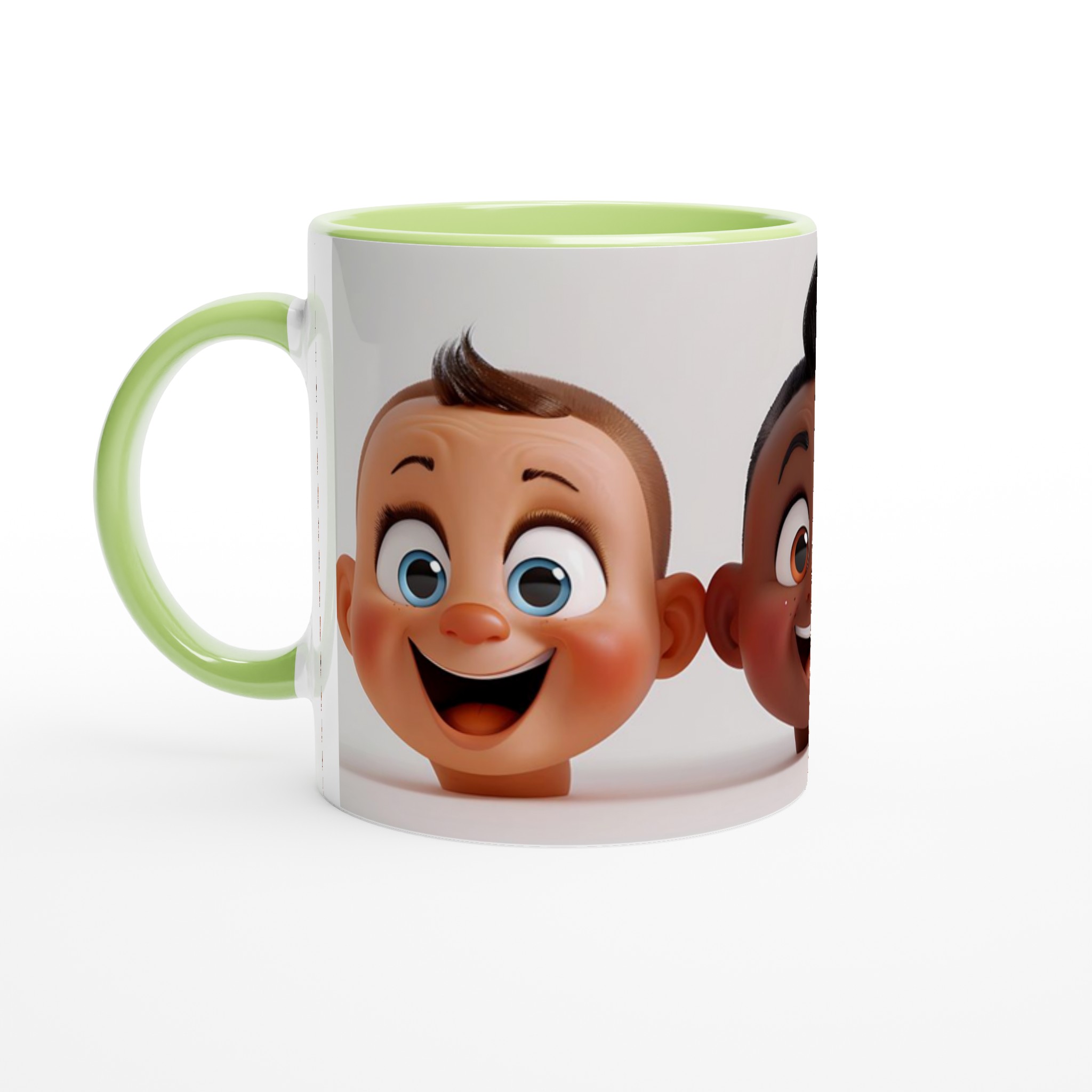Glad Cartoon Ansiktsmugg – 11oz Keramikmugg i ditt val av sju livliga färger 7 9be276a1-ba1e-4511-9006-838fefd06318