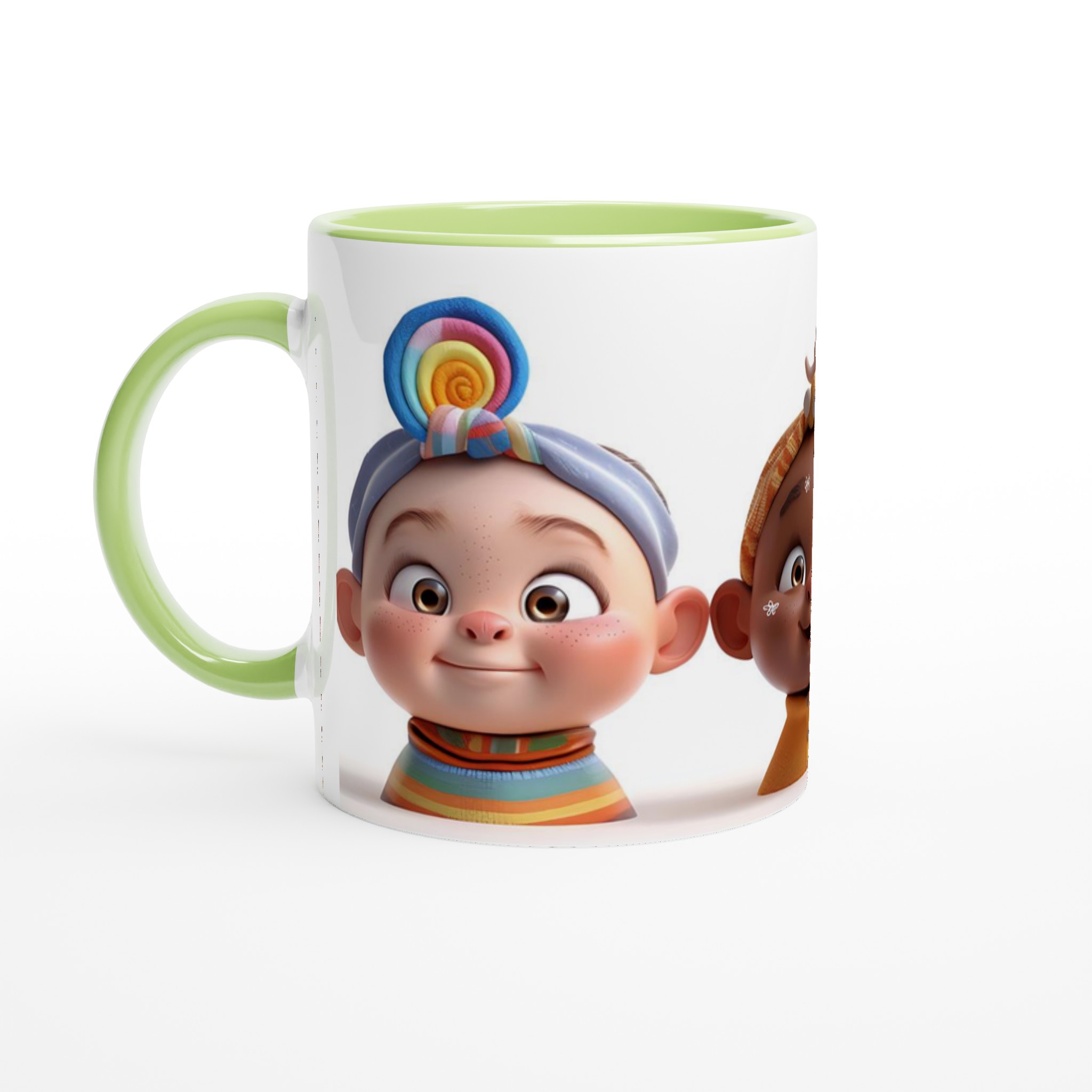Söta Barnansikten Keramisk Mugg – Färgglad Glädje för Kaffe, Te och Varm Choklad – 11 oz i Väljbar Färg 7 9beffd81-577c-466b-becf-c5858166bc3d