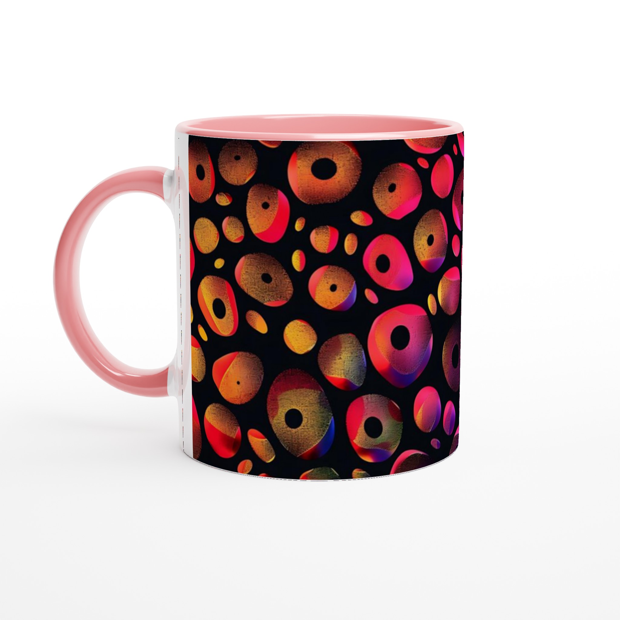 Abstrakt Neon Bubbel Keramikmugg - 11 oz Kaffemugg i Ditt Val av Färgstarka Nyanser 6 9c20f206-d6d7-490f-92b2-effcdbb39216