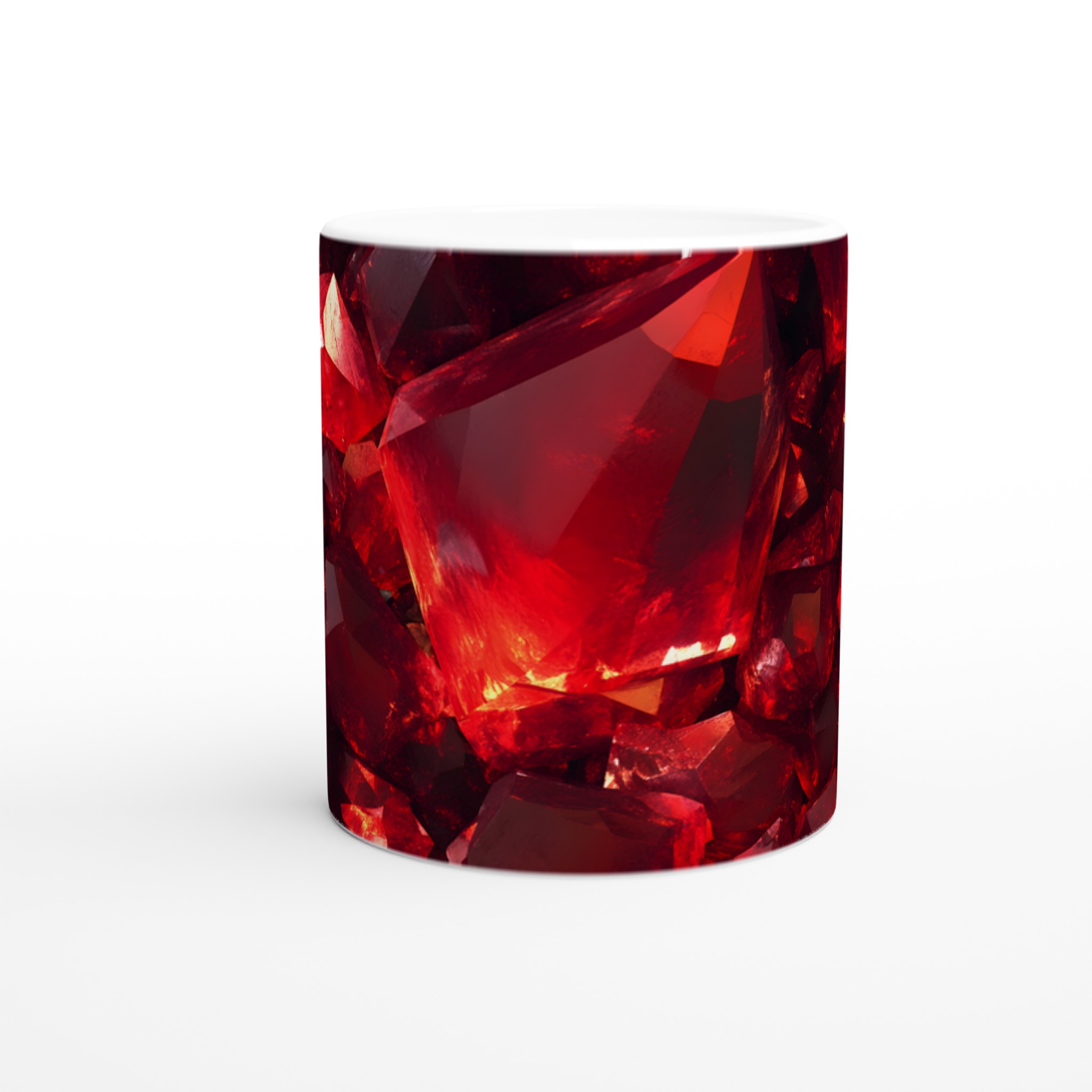 Rubinröd Kristallmugg – 11 oz Keramisk Mugg för Kaffe & Te i Sju Levande Färger 8 9c613796-e219-45d8-a67f-d9ee51018df8
