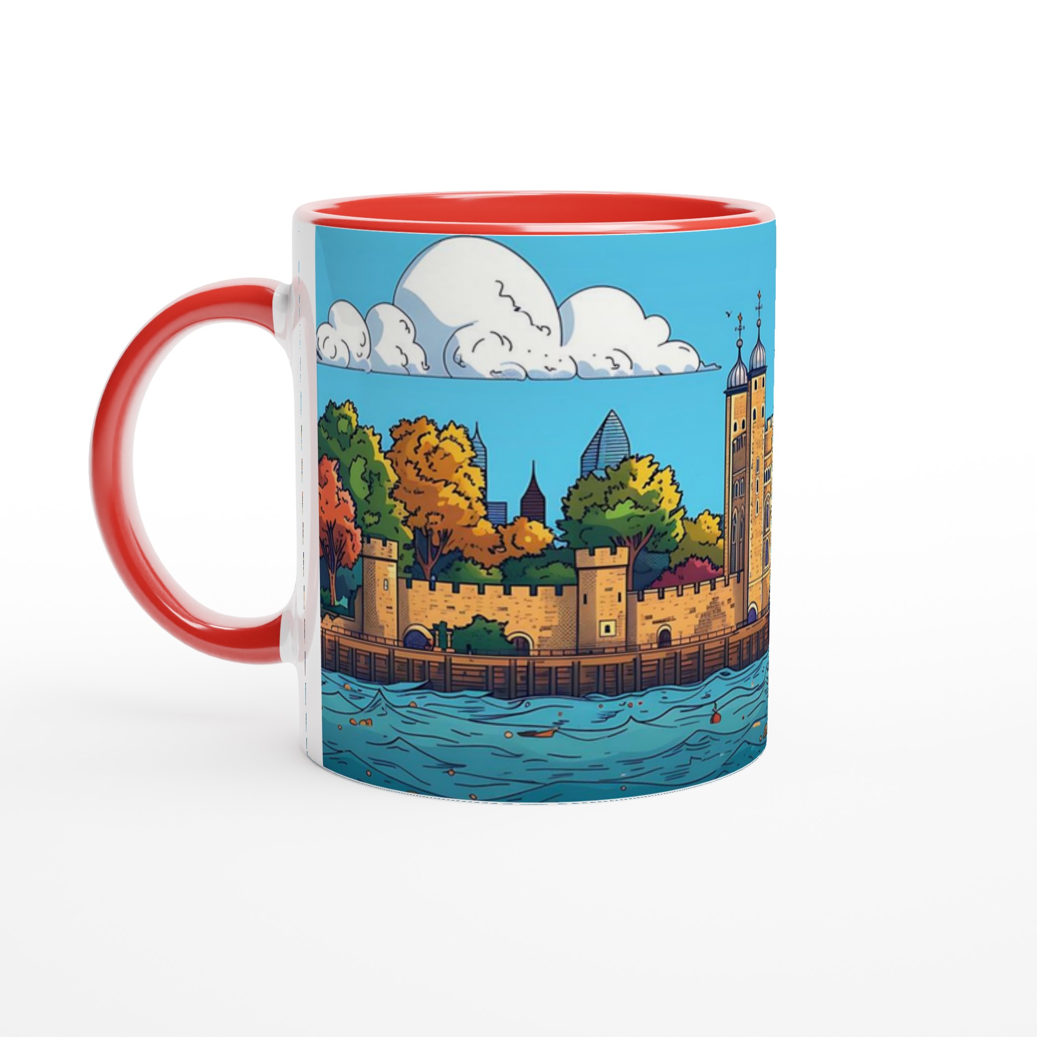 Towern i London Cartoon Keramisk Mugg – Färgstark 11oz Favorit i ditt Val av Sju Nyanser 5 9c682c63-7607-4897-9a52-003e30f8d9be