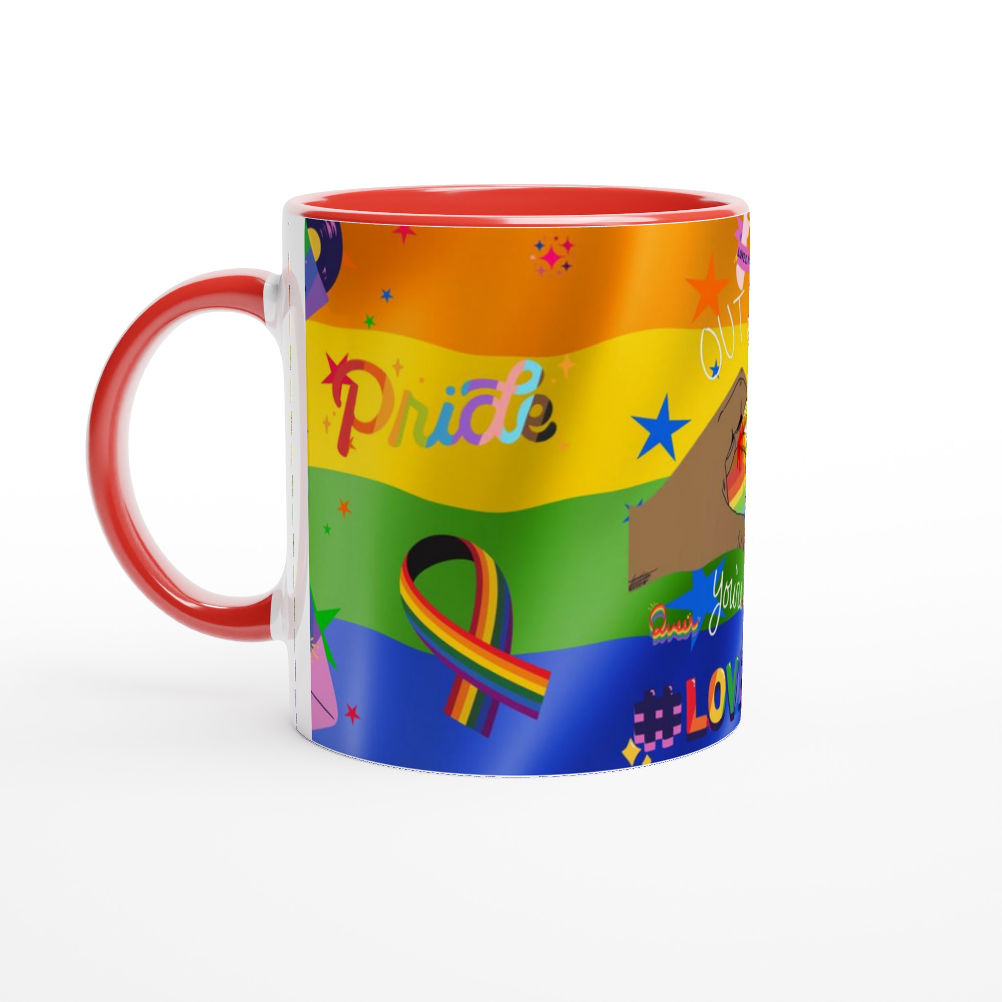 Pride-Inspirerad Vit 11oz Keramisk Mugg med Färgstarkt LGBTQ+ Motiv 5 9c82d7b6-0803-488c-a7a0-fceb031b485b