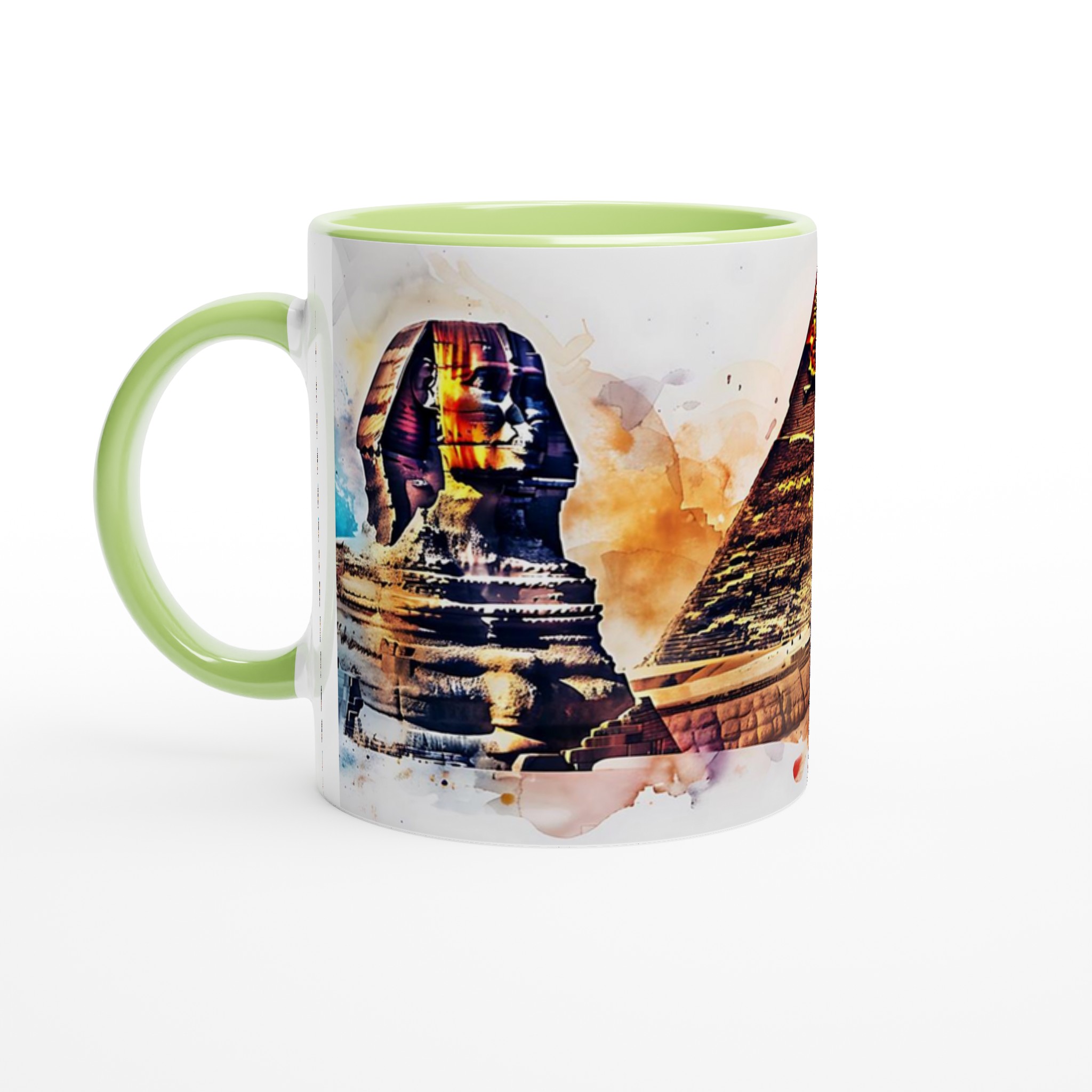 Egyptisk Akvarell Mugg - Mystisk Pyramider & Sfinxer Konst Mugg i Flera Färger 7 9c864c87-ace9-447f-8cb9-8857886f4194