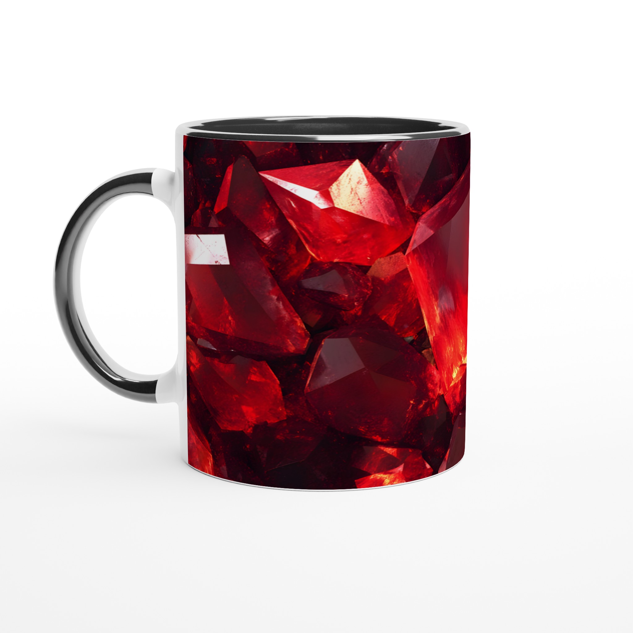 Rubinröd Kristallmugg – 11 oz Keramisk Mugg för Kaffe & Te i Sju Levande Färger 4 9ca558a6-dd69-421a-ad39-498199b0c294