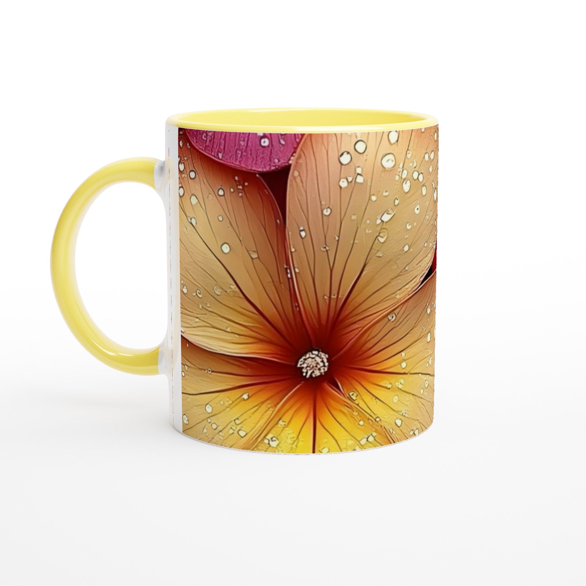 Elegant Floral 11oz Ceramic Mug in Your Choice of Vibrant Colors 3 9cb384dc-528f-4bbc-a9df-7fd123b0c450
