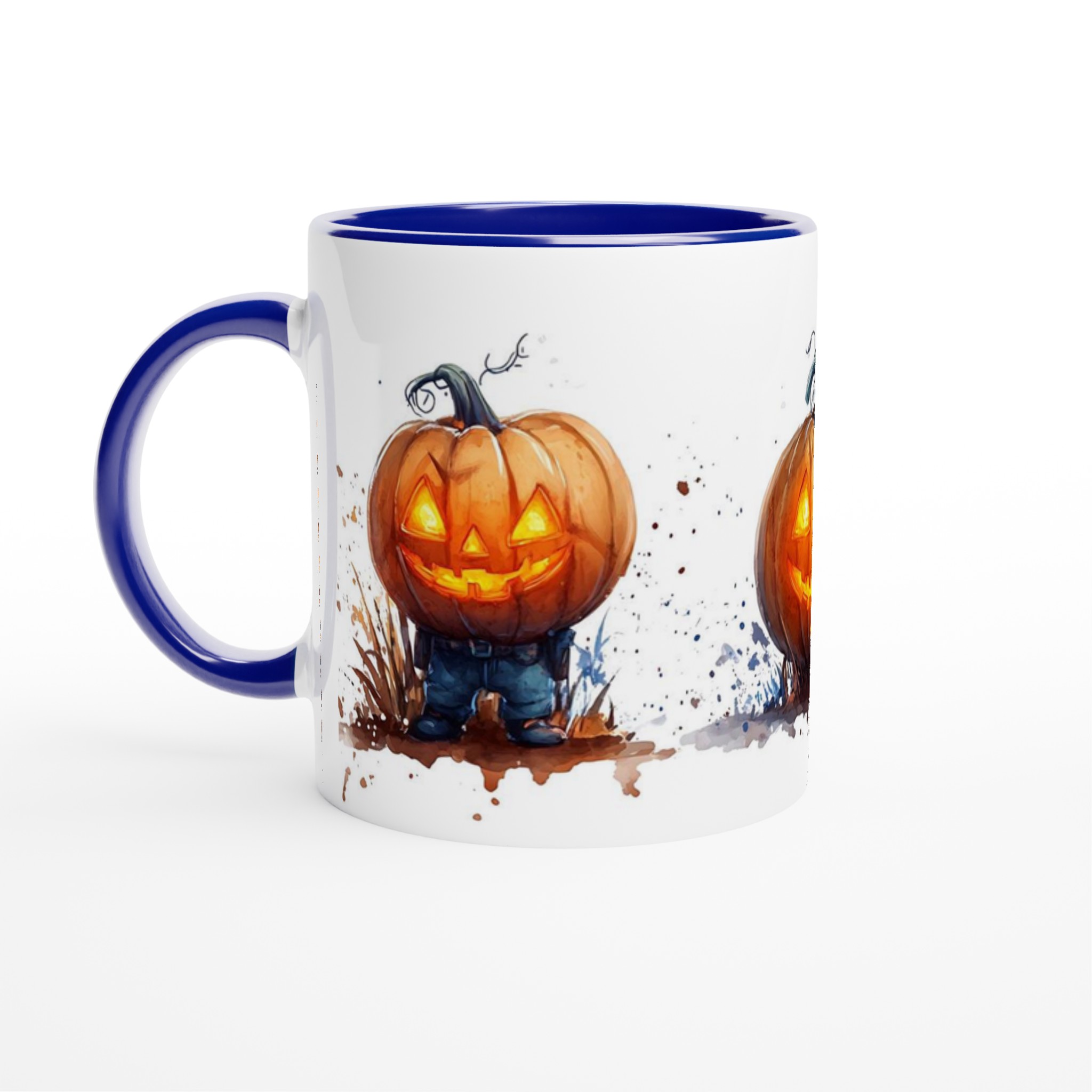 Utsökta Akvarell Pumpa Karaktärer 11oz Keramisk Mugg – Unik Halloween Design för Kaffe- och Temys 2 9cf08fdc-b133-4de2-b196-3764b532d86b