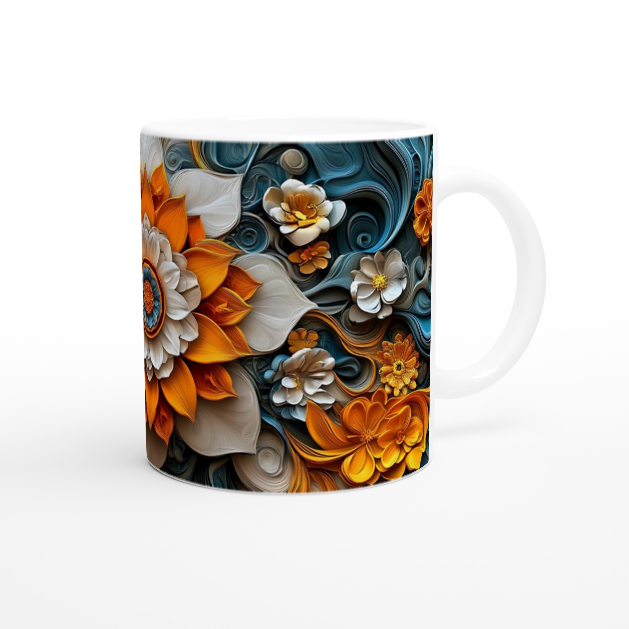 Abstrakt Mandala Konst Mugg – 11oz Keramisk Mugg i Ditt Val av 7 Levande Färger 9 9cff4b4d-5a11-4c9a-84ff-bf109a25eed8