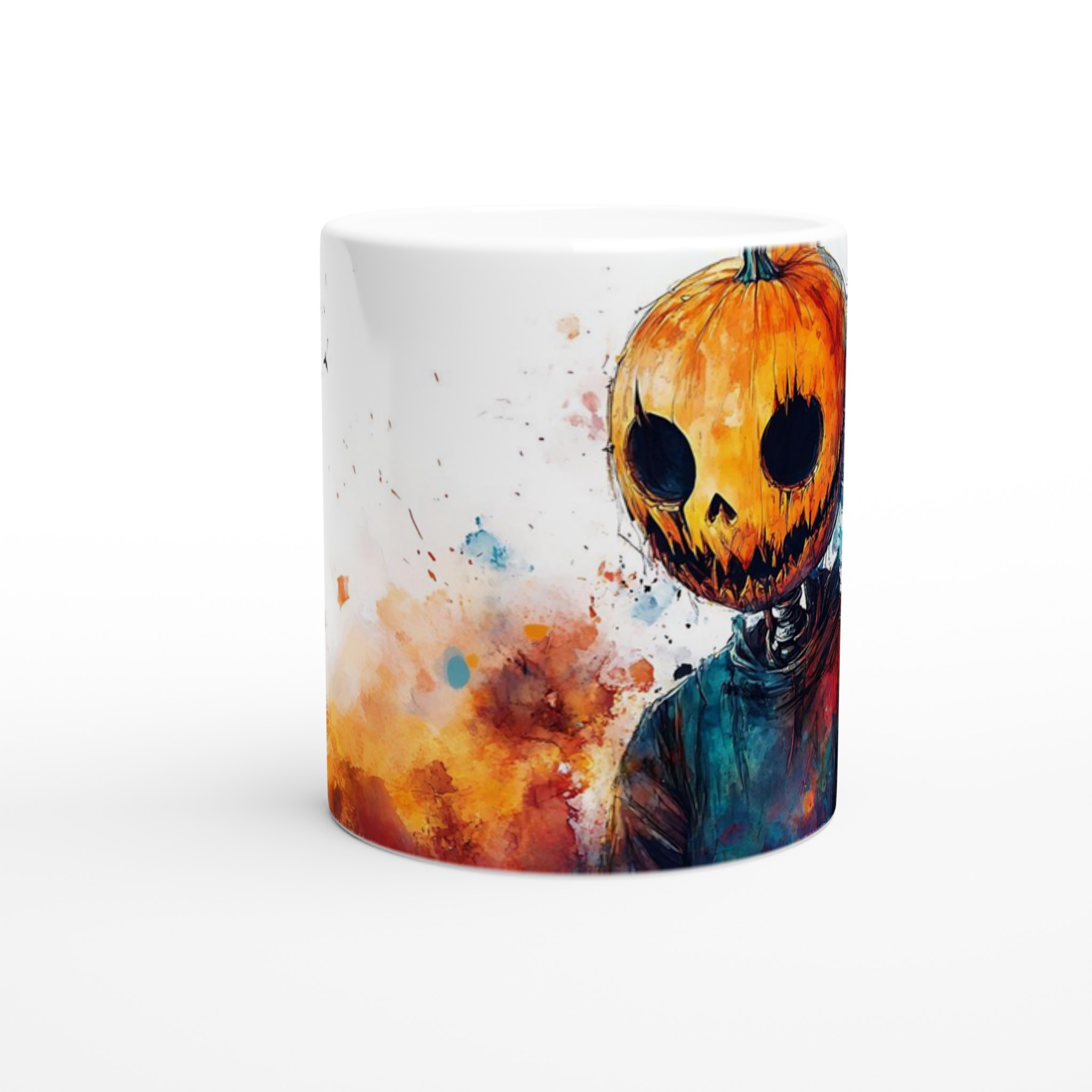 Pumpkin Head Watercolor Mugg – Spöklik Design i Din Favoritfärg 8 9d1fad5c-5dcb-4af5-8699-5857ceb69890