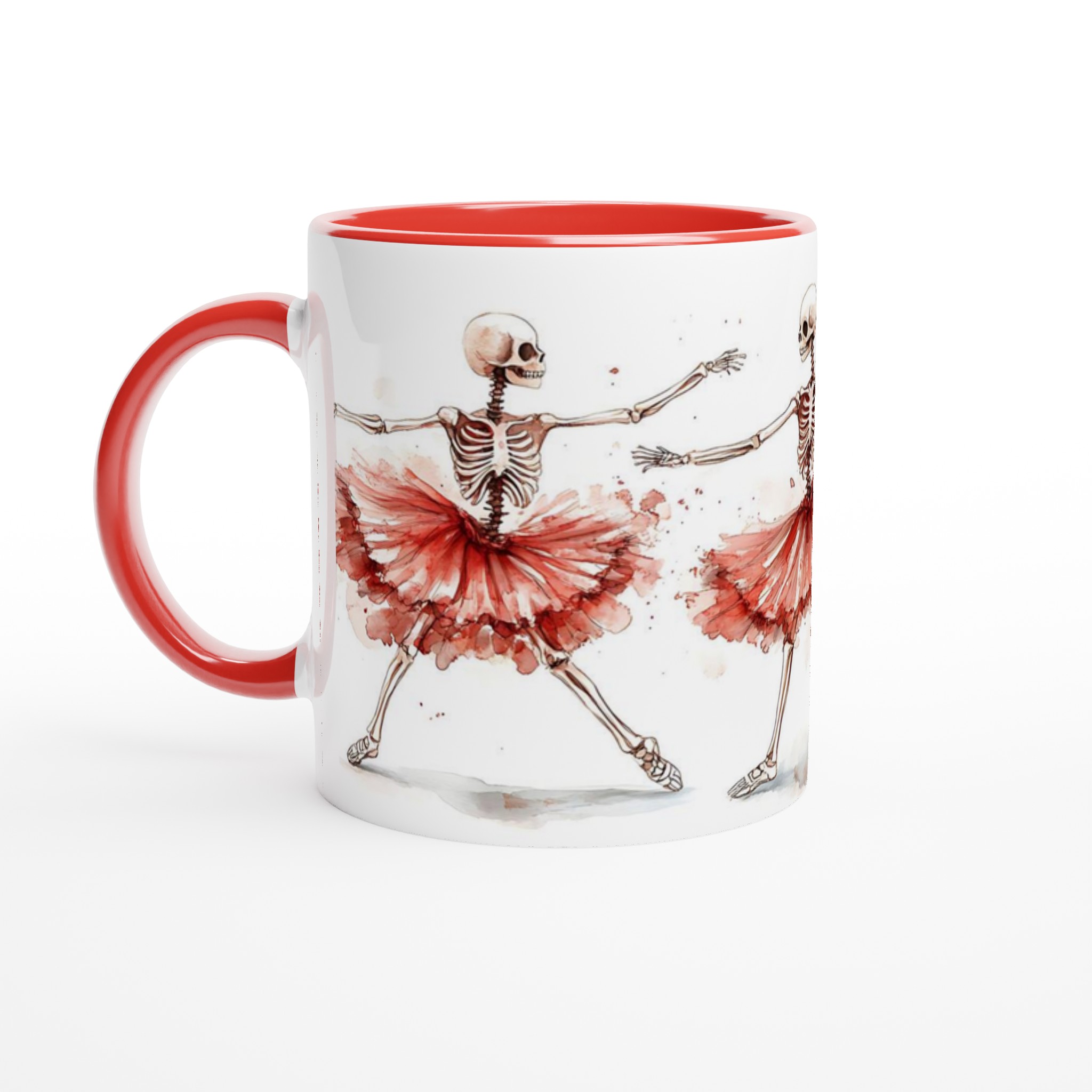 Dansande Ballerina Skelett Mugg - Vattentät Akvarell Stil - Välj din färg 5 9d76c465-a5e4-4530-99d7-82b77aedf511