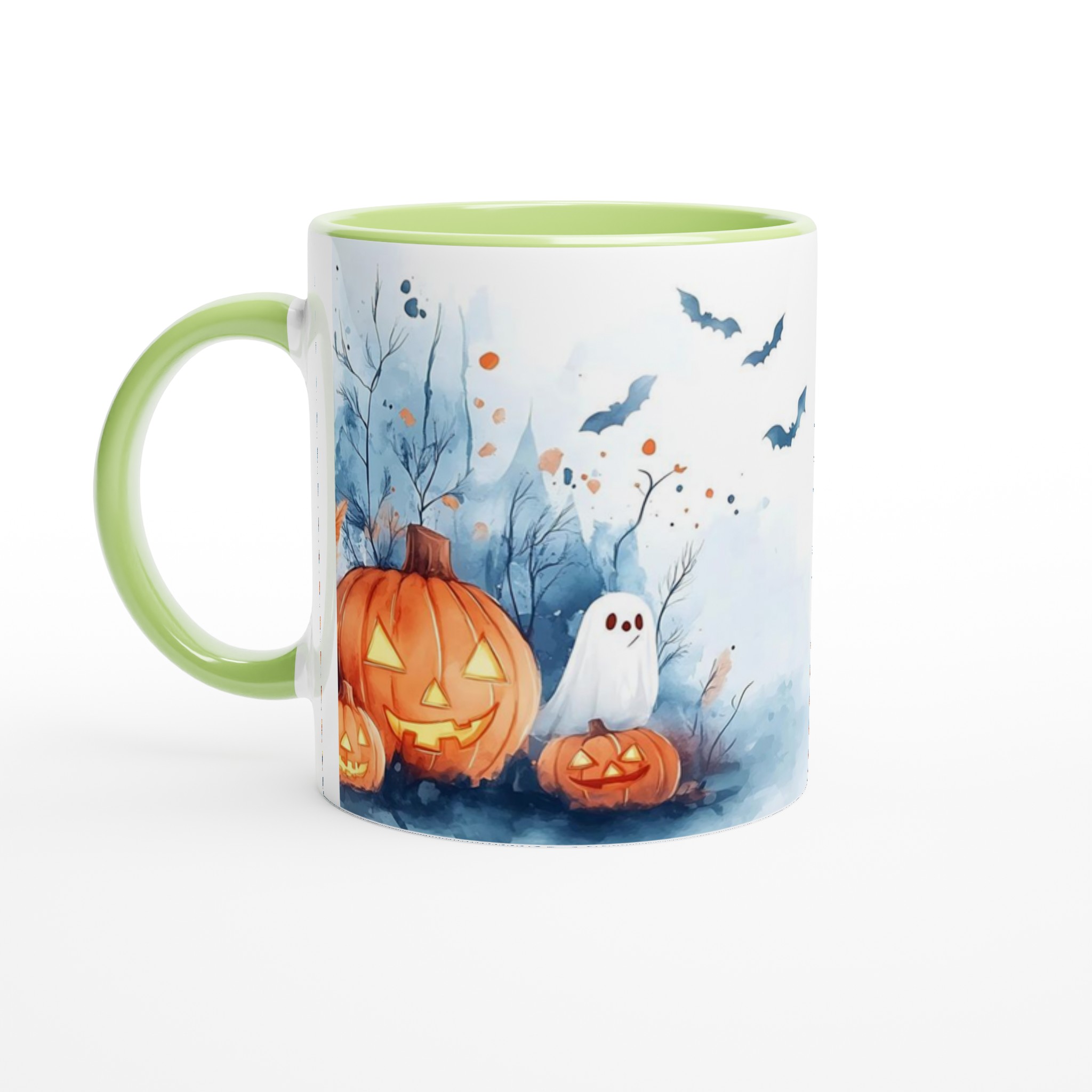 Spökhus och Spökig Pumpa Mugg – Halloween Akvarell Keramikmugg i 7 Färger 7 9d86d519-0e56-4b07-8f22-6350cce8cf8f