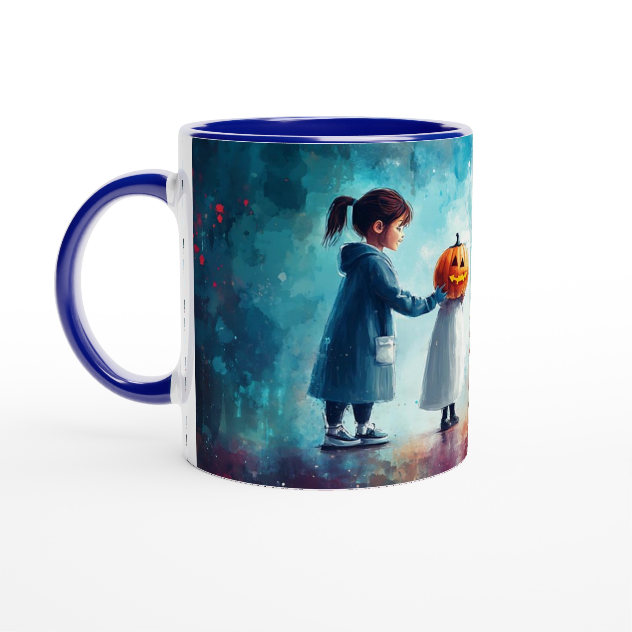 Magisk Halloween-mugg: Barn & Ljuslyktor – 11oz keramik för mysiga stunder 2 9d8aafb5-1634-4aeb-a747-bfadae606892