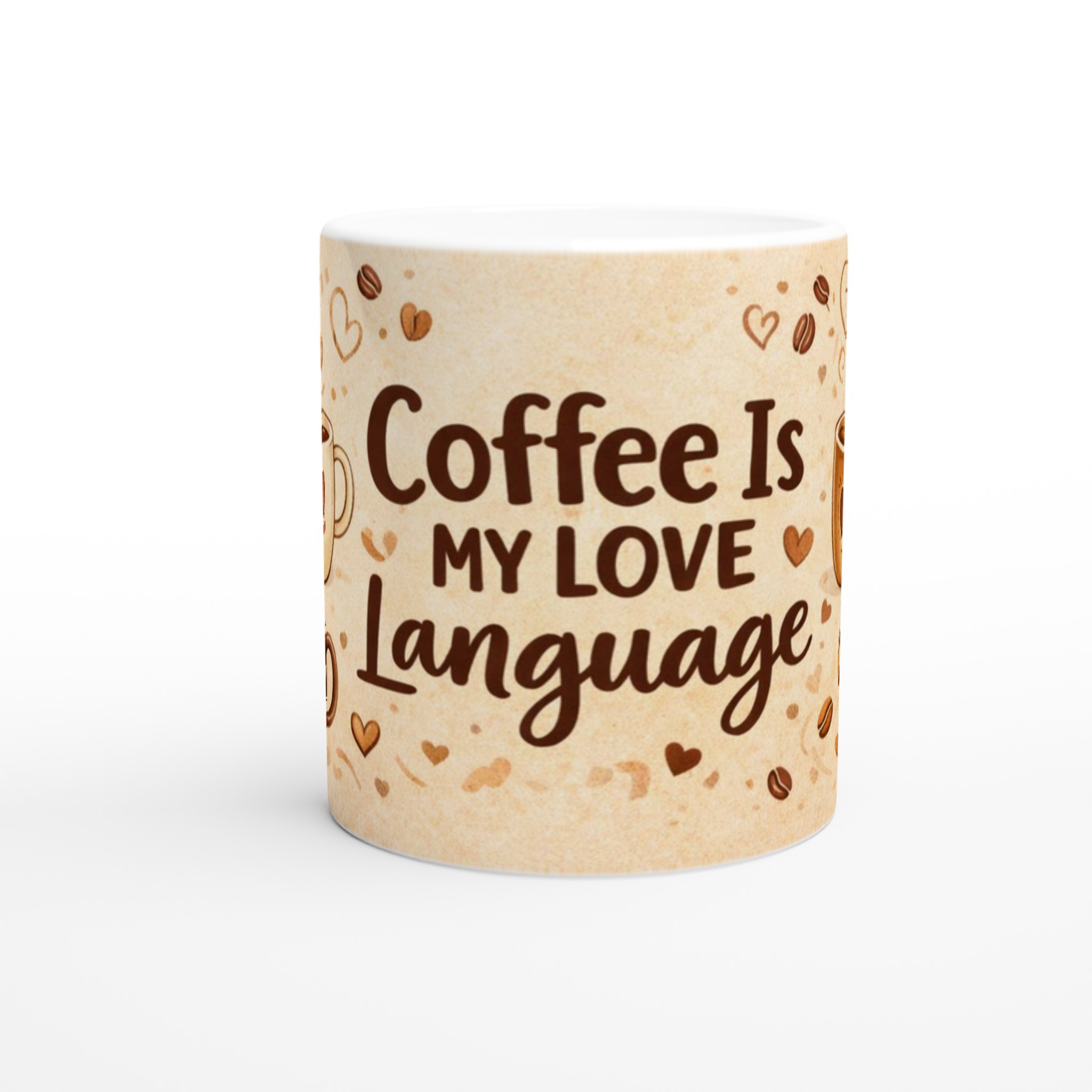 Vit 11oz keramisk mugg med kärleksfullt kaffemotiv – välj bland 7 charmiga färger 8 9d90312a-83ba-4d0e-8c4f-4ce0164bbeb3