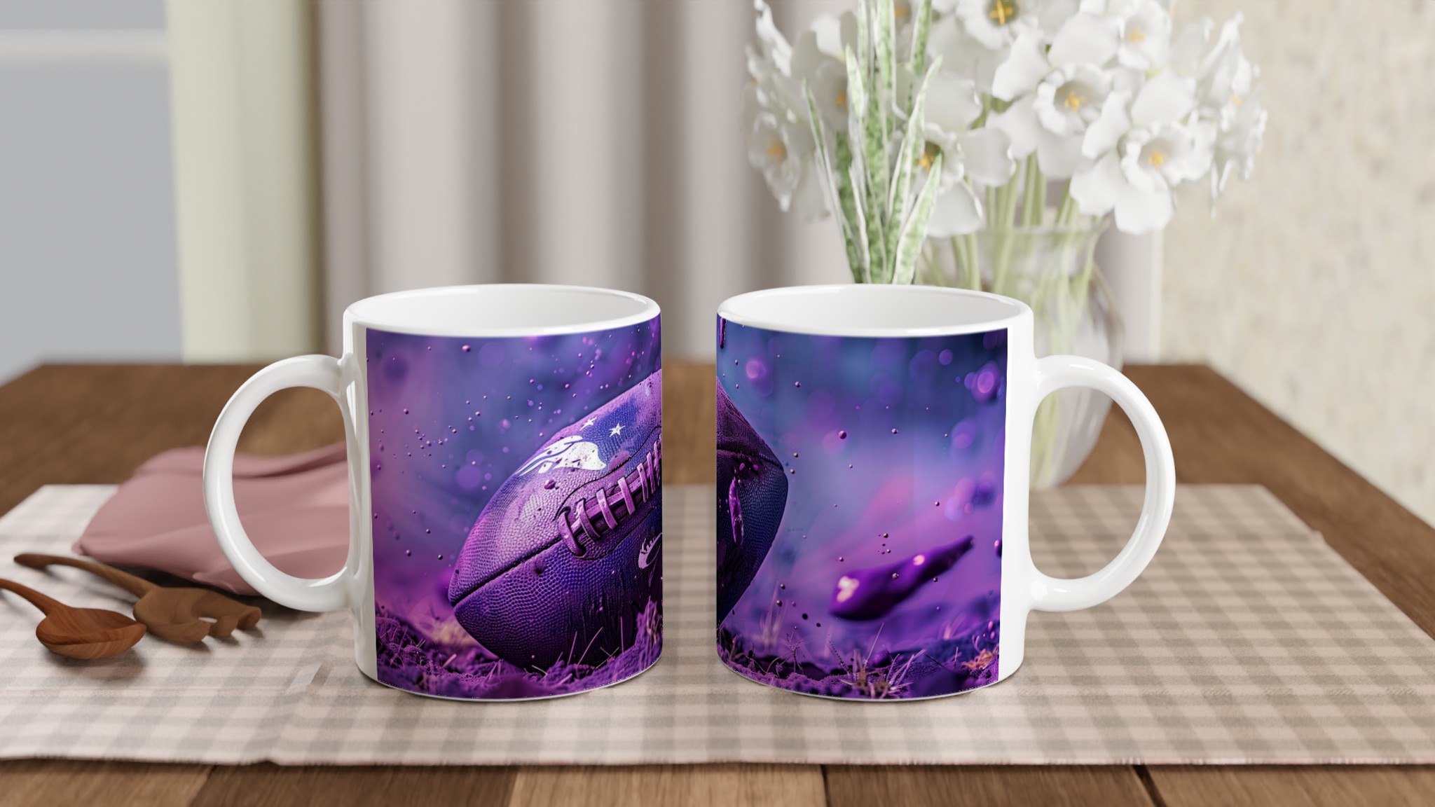 Futuristisk Mörk Lila Amerikansk Fotboll Mugg – 11oz Premium Keramik för Sportfans 10 9de70f42-460a-4876-a4f9-ed5416d75c93