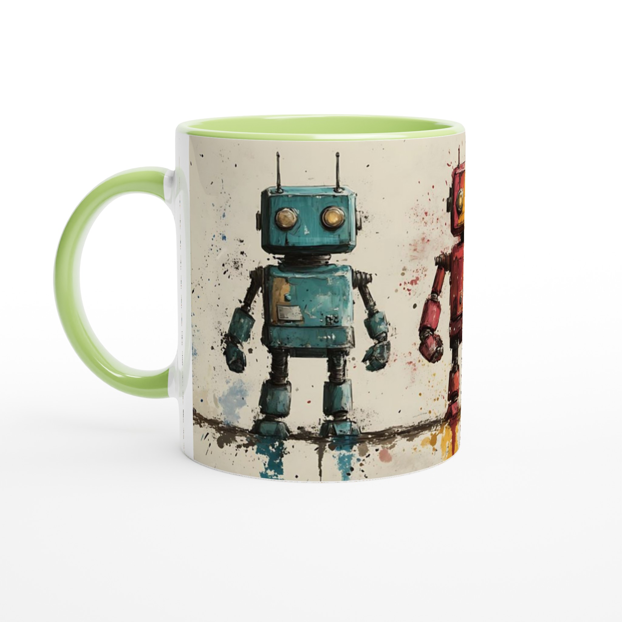 Retro Robot Art 11oz Keramikmugg – Din unika mugg i valfri färg 7 9e082748-7e75-4f55-a1d8-b8c3c2a19e99