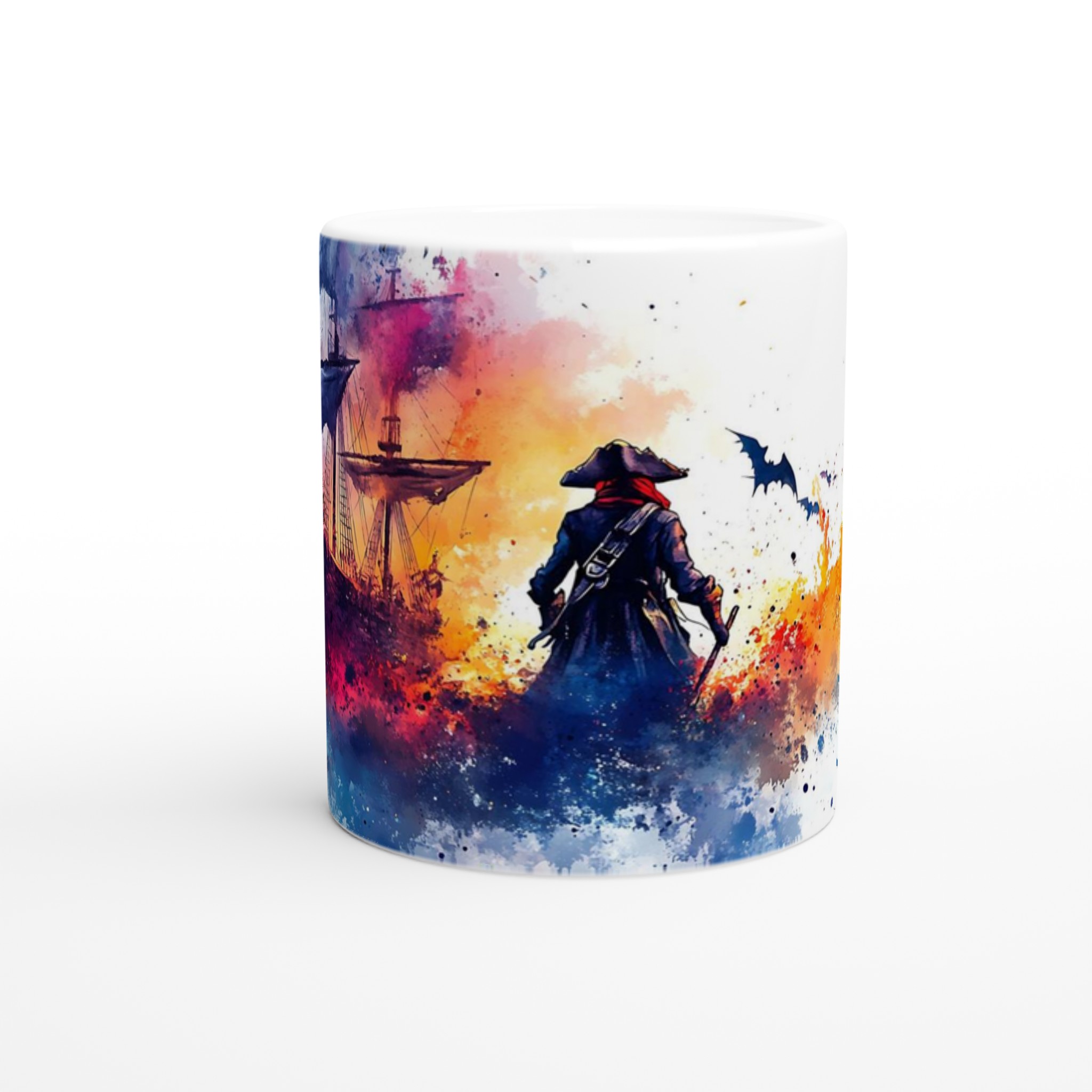 Pirate's Voyage Watercolor Mugg – Äventyrlig Keramikmugg i 7 Fantastiska Färger 8 9e14331d-0e6e-41b4-b3d6-061c59cb7a3f