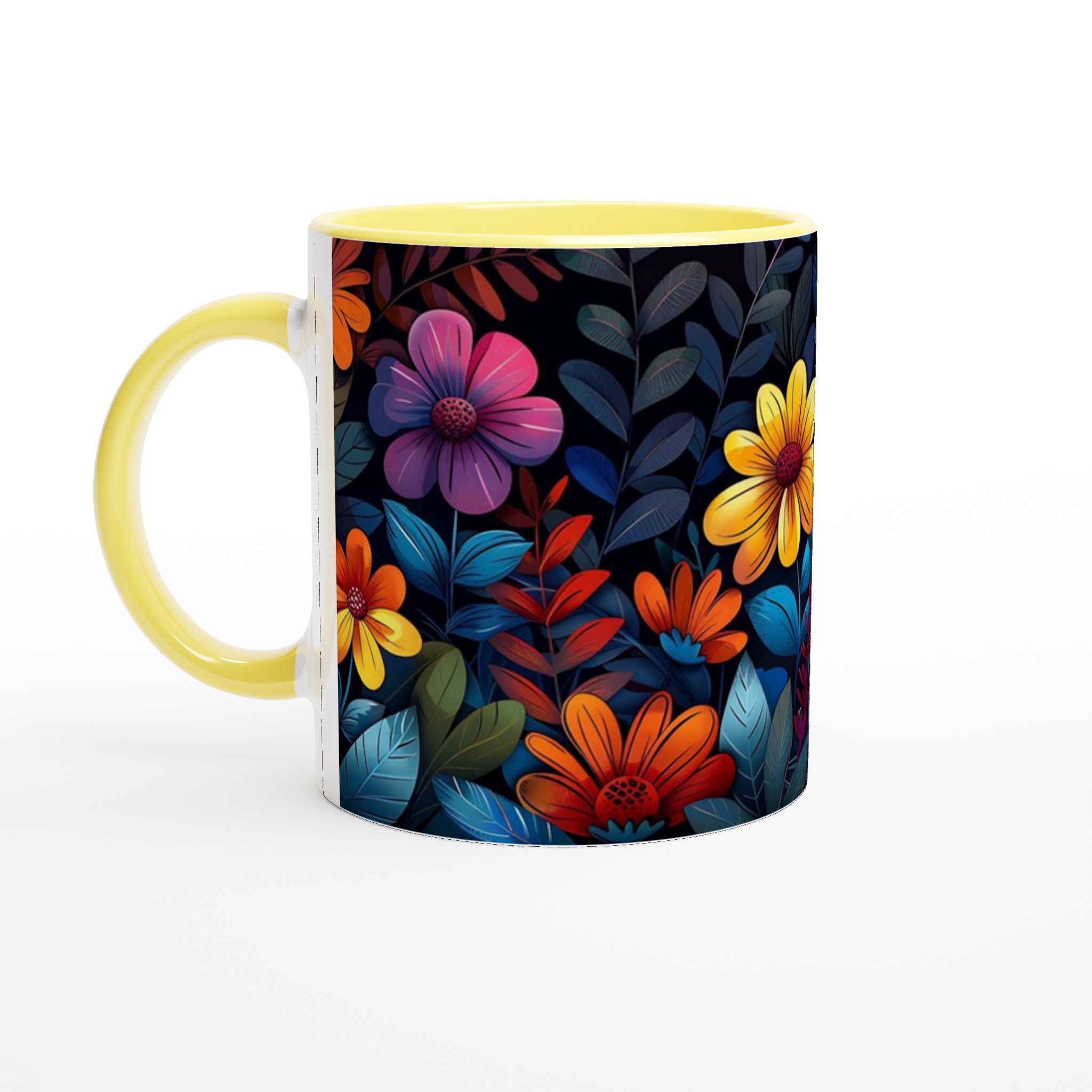 Mugg med Blomsterträdgård: Färgglad Keramikmugg i 7 Nyanser för Kaffe- och Teälskare 3 9e2ccc35-5e23-42ad-9a4a-74056c5f6946