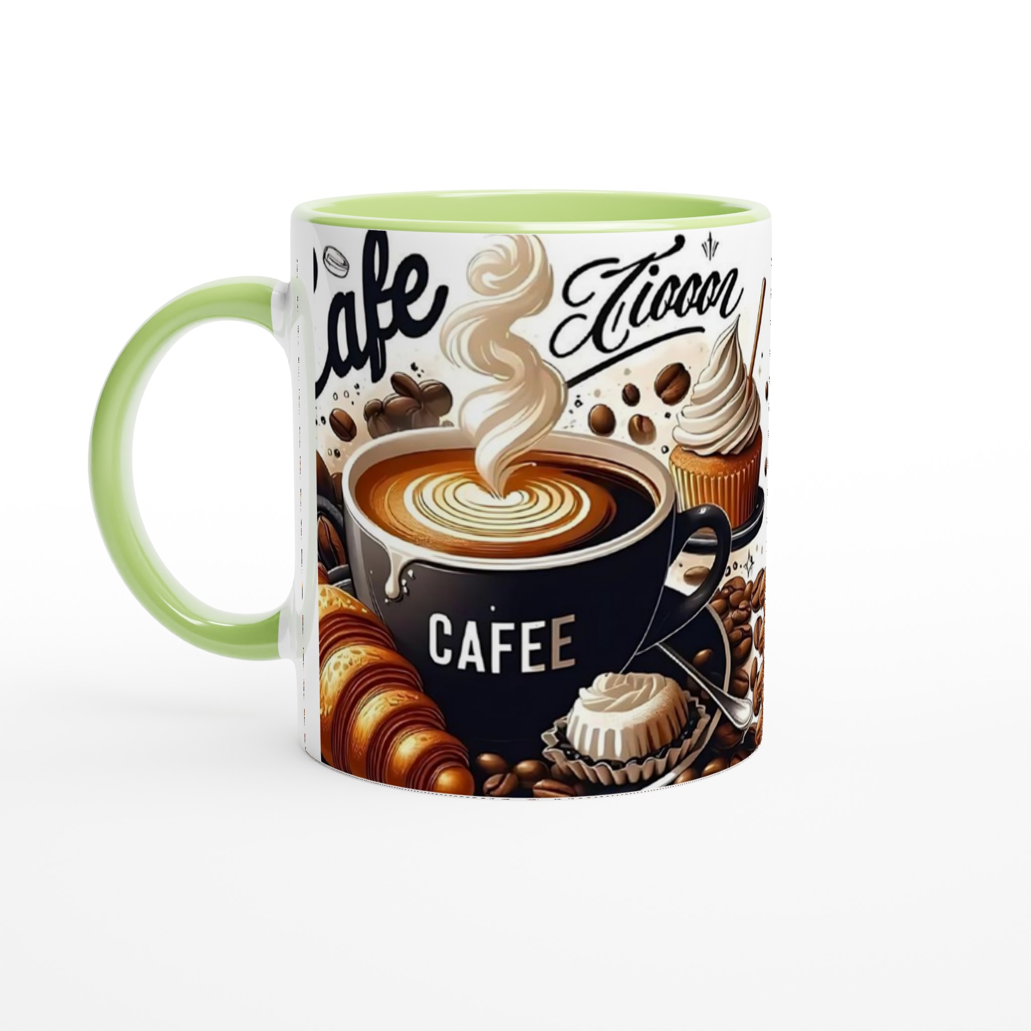 Vit 11oz keramisk mugg med kaffemotiv – välj din favoritfärg för varje kaffestund 7 9e4bc591-1fa7-4a27-a9c4-3d33f33bd93c