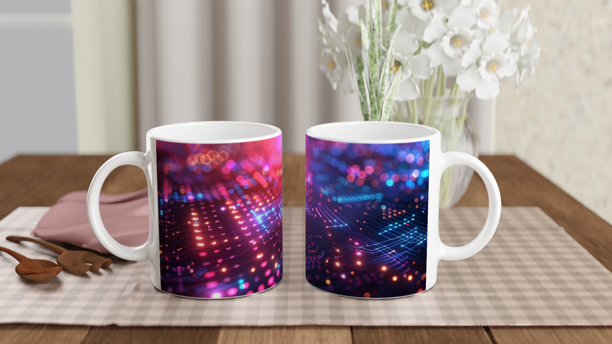 Digital Luminous Circuit Keramisk Mugg – 11oz i Valfri Färg, För Tech-Entusiasten 10 9e5bf26a-1389-4c10-b7a5-4760e8883f8b