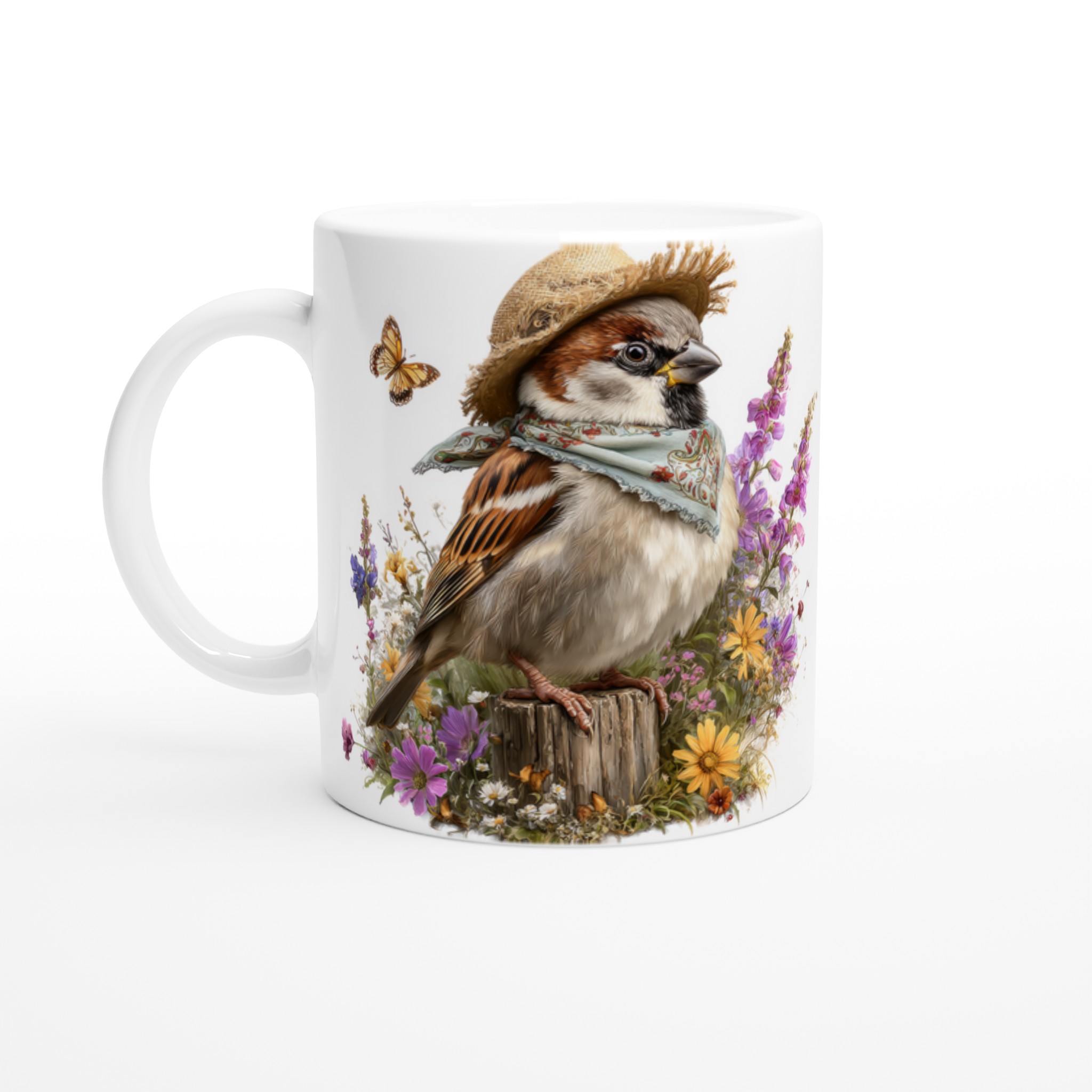 Charming Sparrow Ceramic Mug 11oz – Choose Your Color for a Delightful Daily Sip 1 9e628f8e-13d3-47b9-9c17-6651ba4241a7