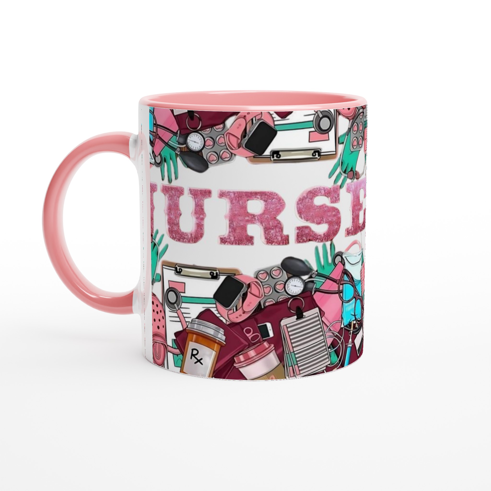Keramisk mugg 11oz med rosa Nurse-design – välj bland 7 färgstarka keramfärger 6 9e65c6b9-44ac-4ac9-b298-ba03d38bb97e
